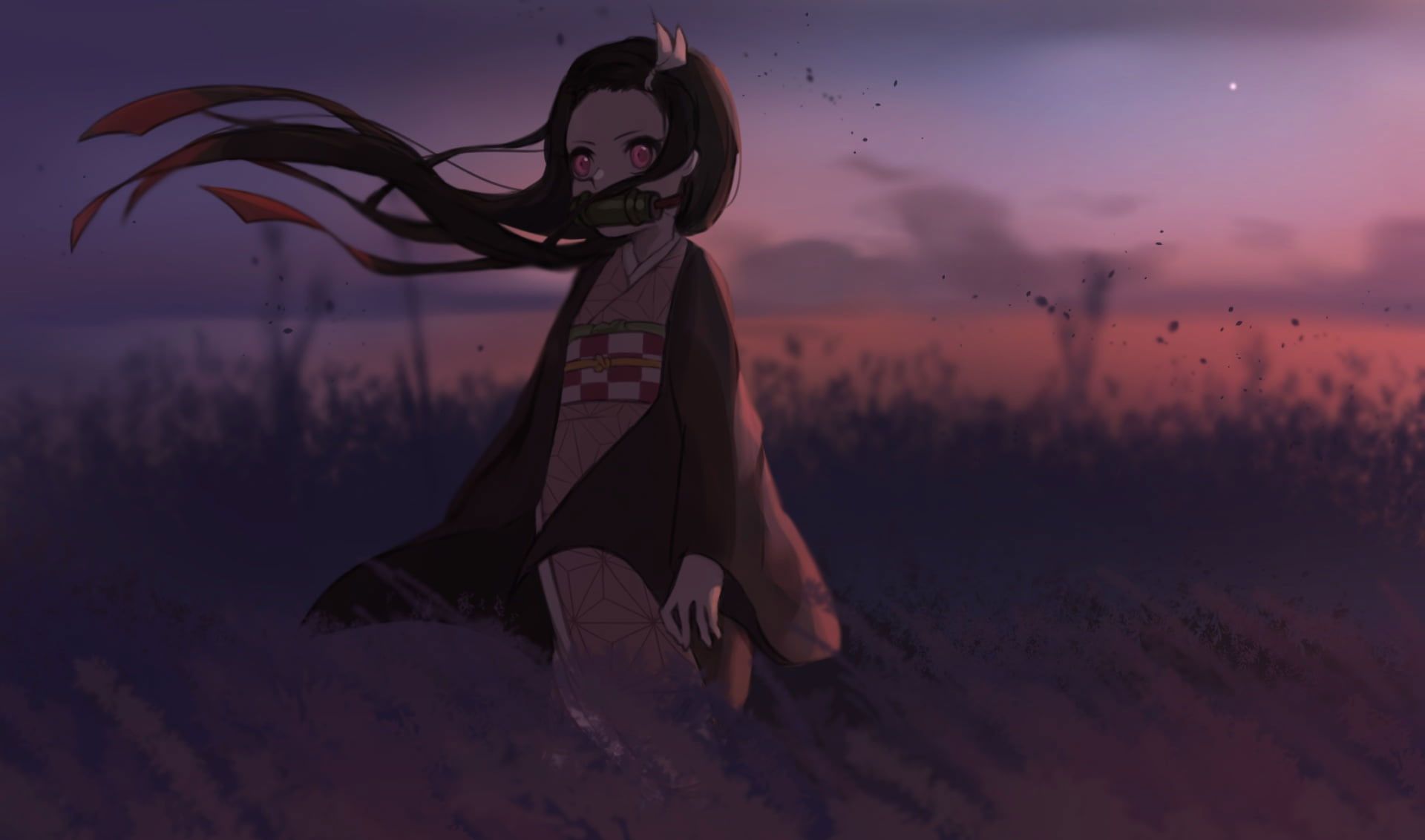 Kimetsu No Yaiba Wallpaper, Anime, Anime Girls, Kamado Nezuko, Demon Girl