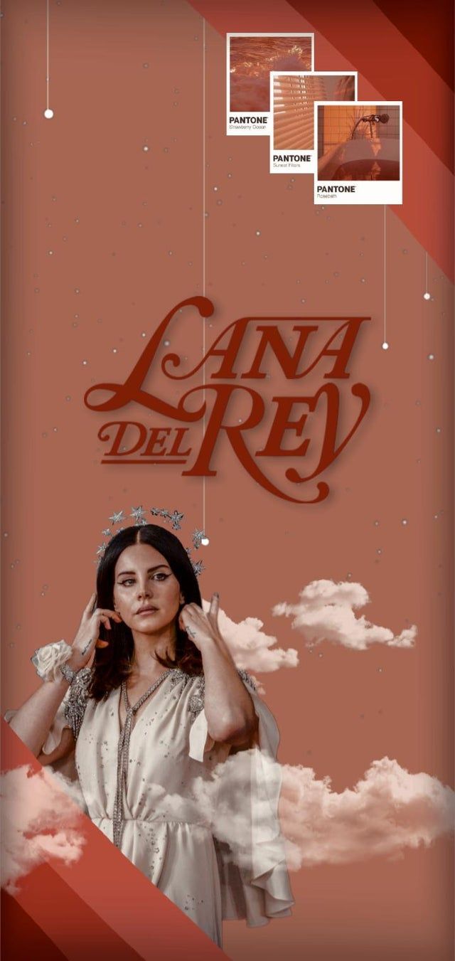Lana del rey poster - Peach, salmon, Lana Del Rey