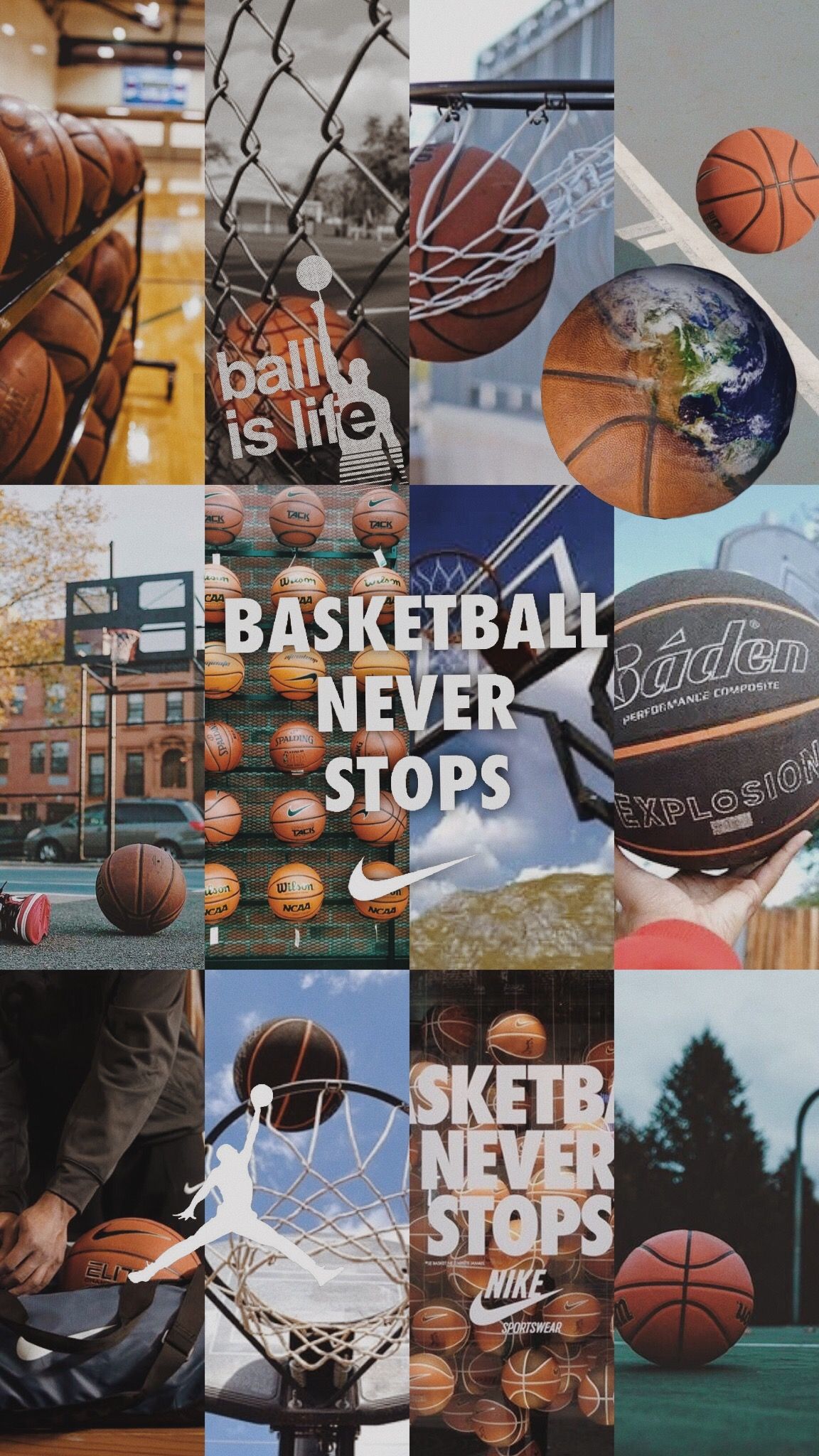 Basketball wallpaper, basketball aesthetic, basketball never stops - Basketball