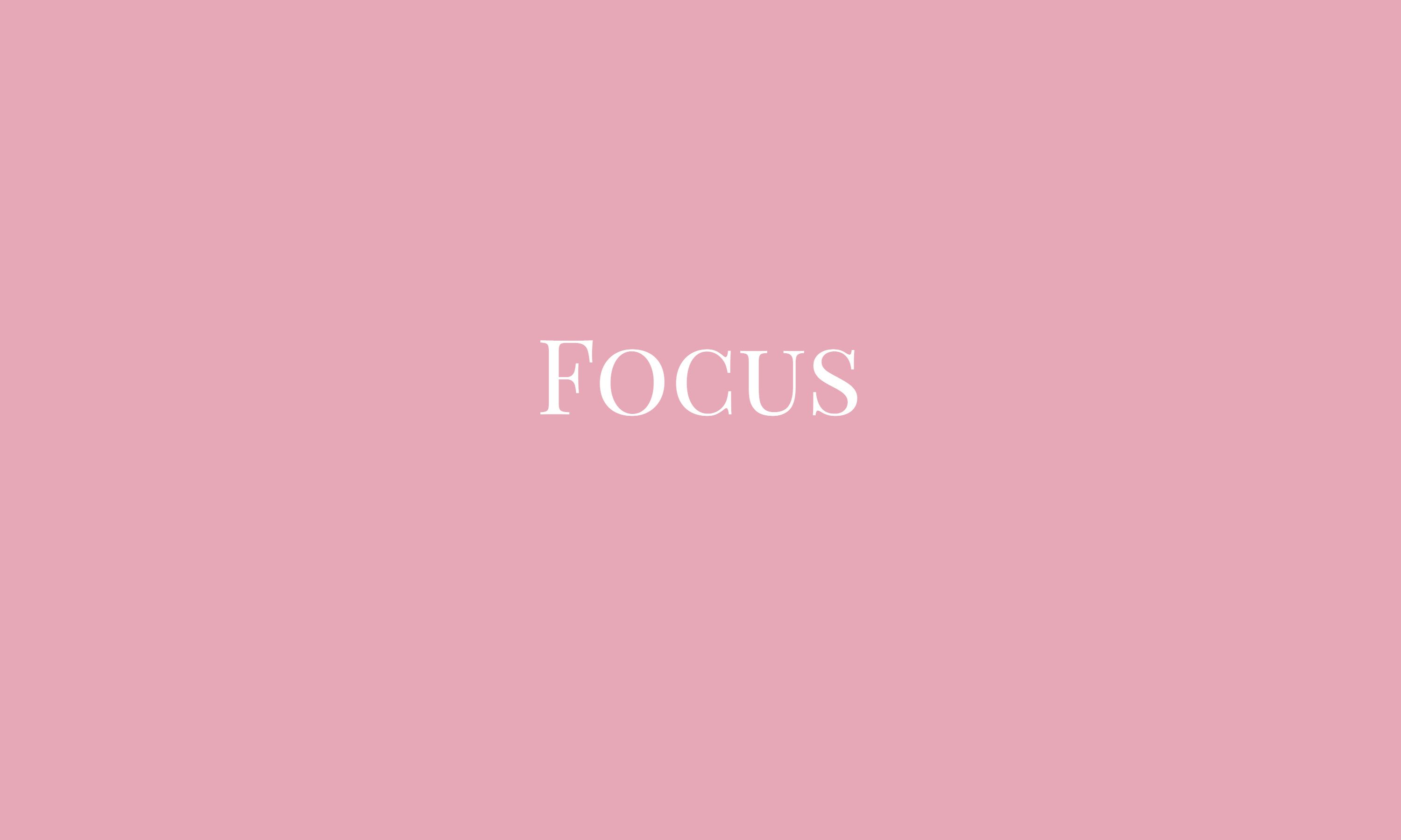 Focus pink background with white text - Pink, cute pink