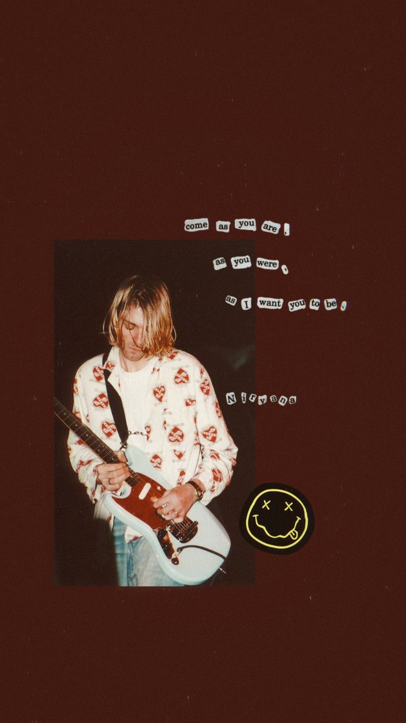 Kurt Cobain wallpaper. Nirvana wallpaper, Nirvana poster, Band wallpaper