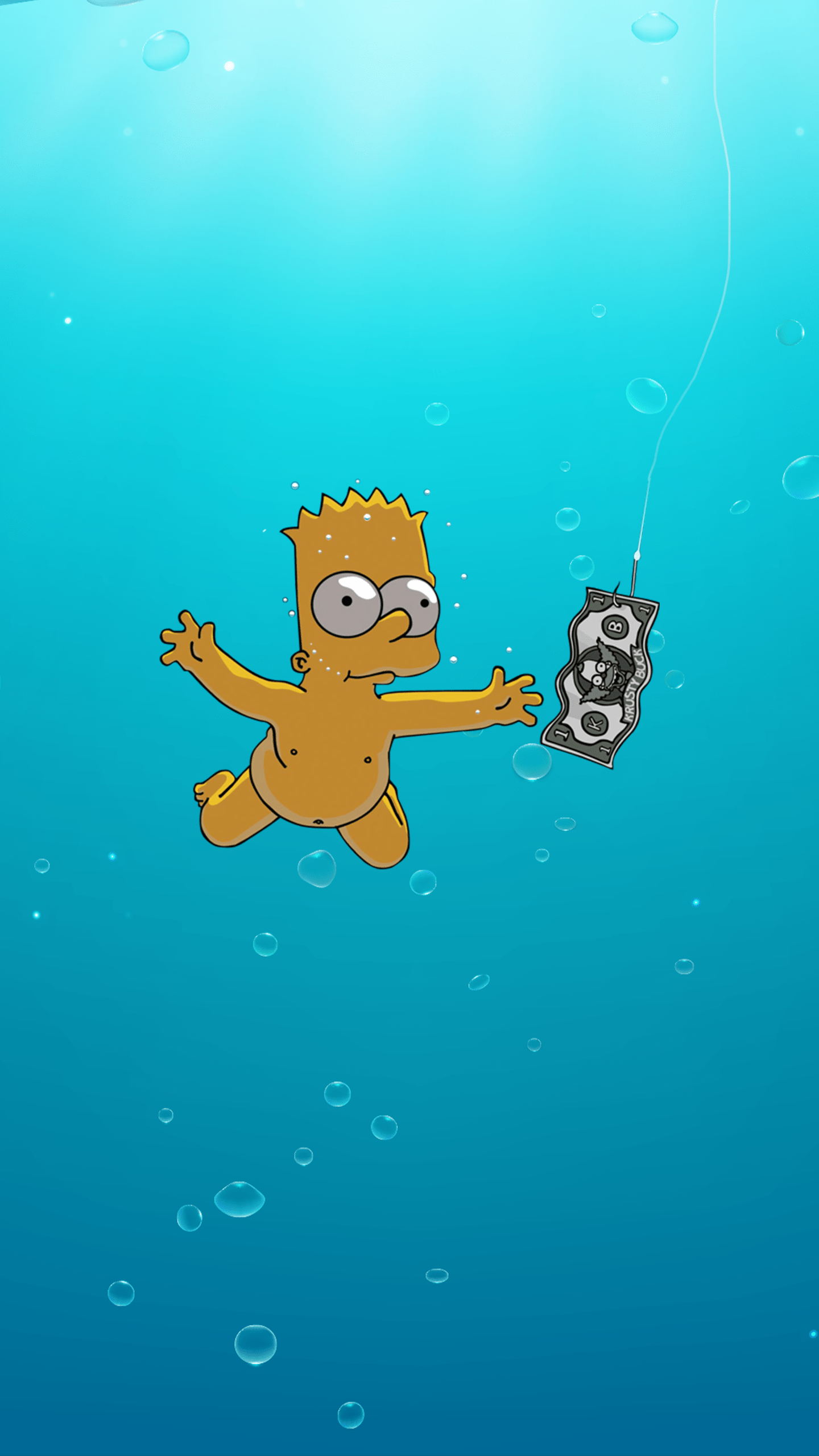 Bart Nevermind Nirvana Wallpaper Phone