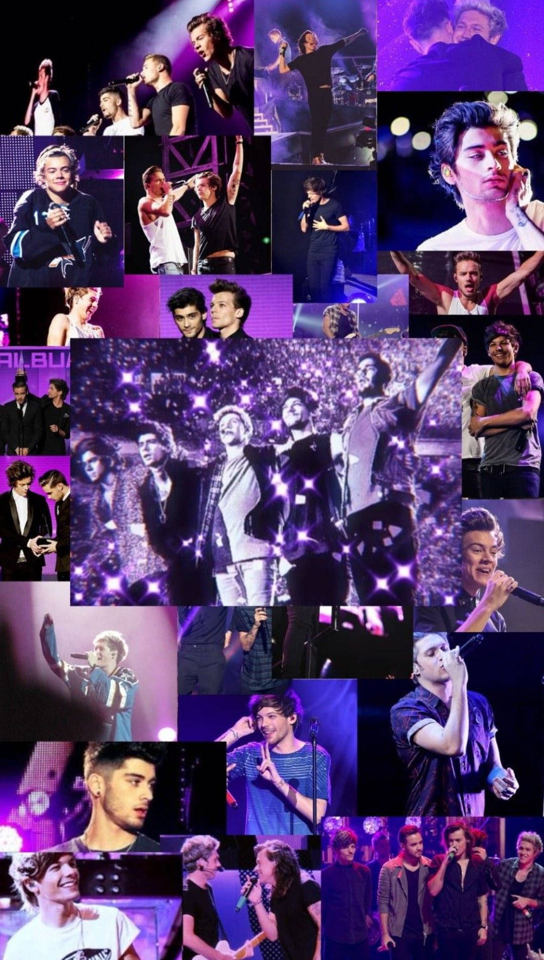 Download One Direction Aesthetic Purple Wallpaper