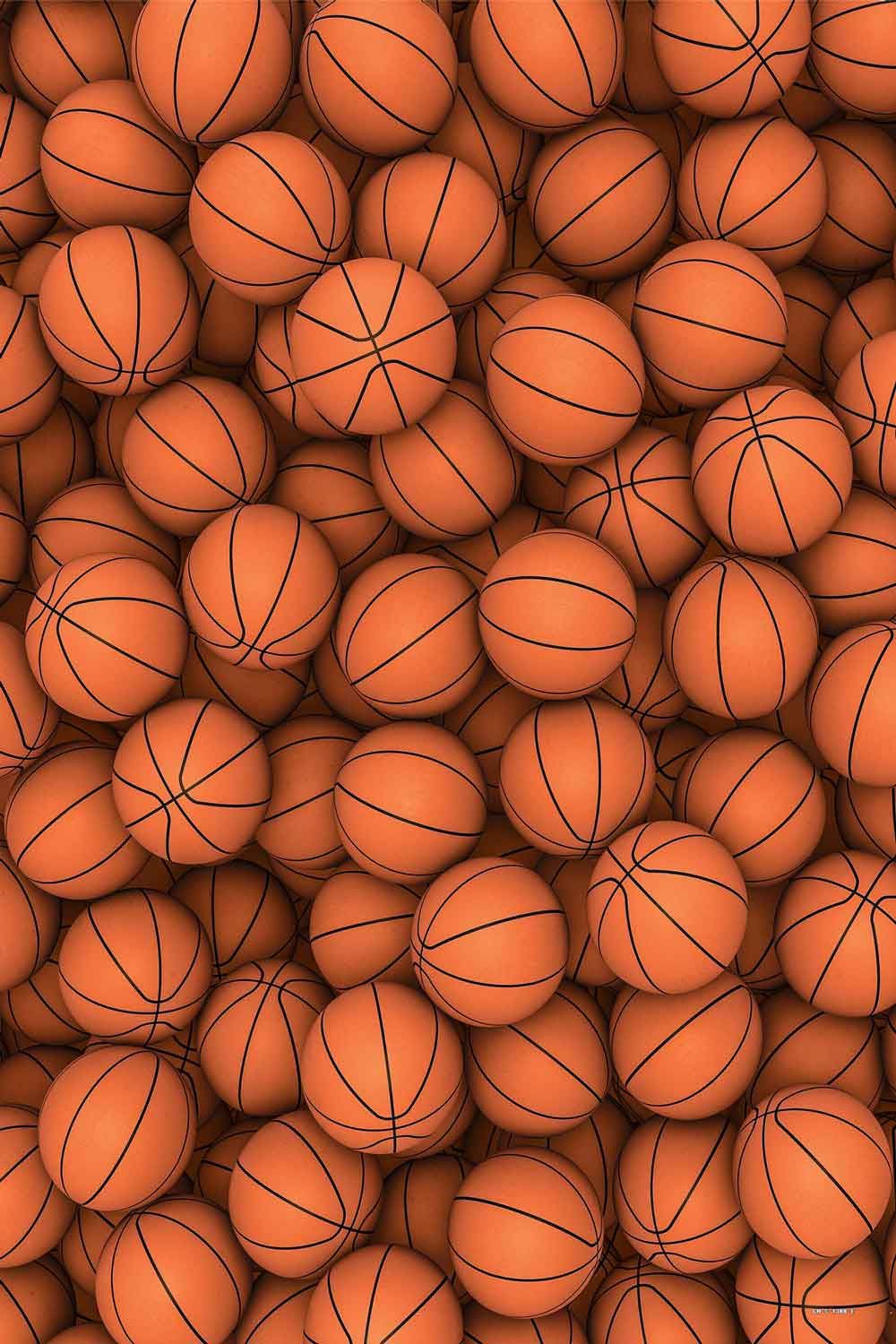 A close up of many basketball balls - Basketball