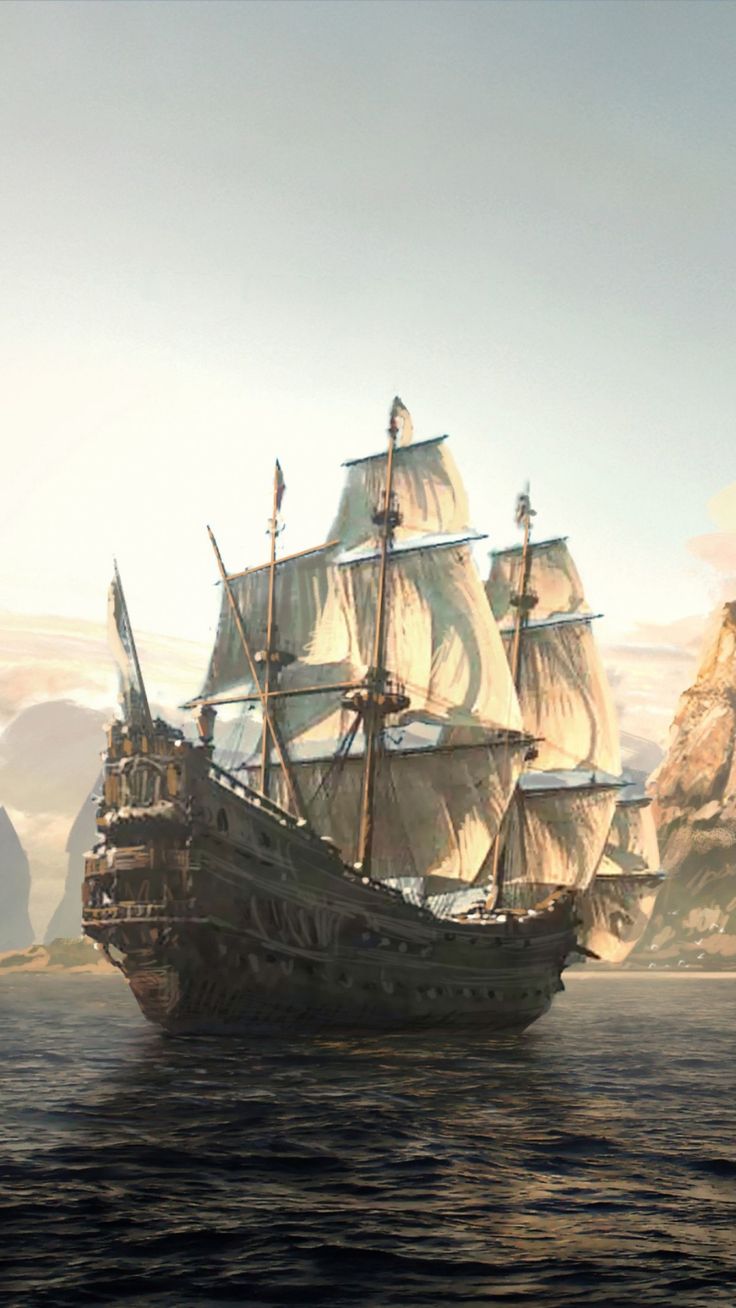 Download 1080x1920 Wallpaper Manila Galleon, Ship of The Line, Pirate, Tall Ship, Game
