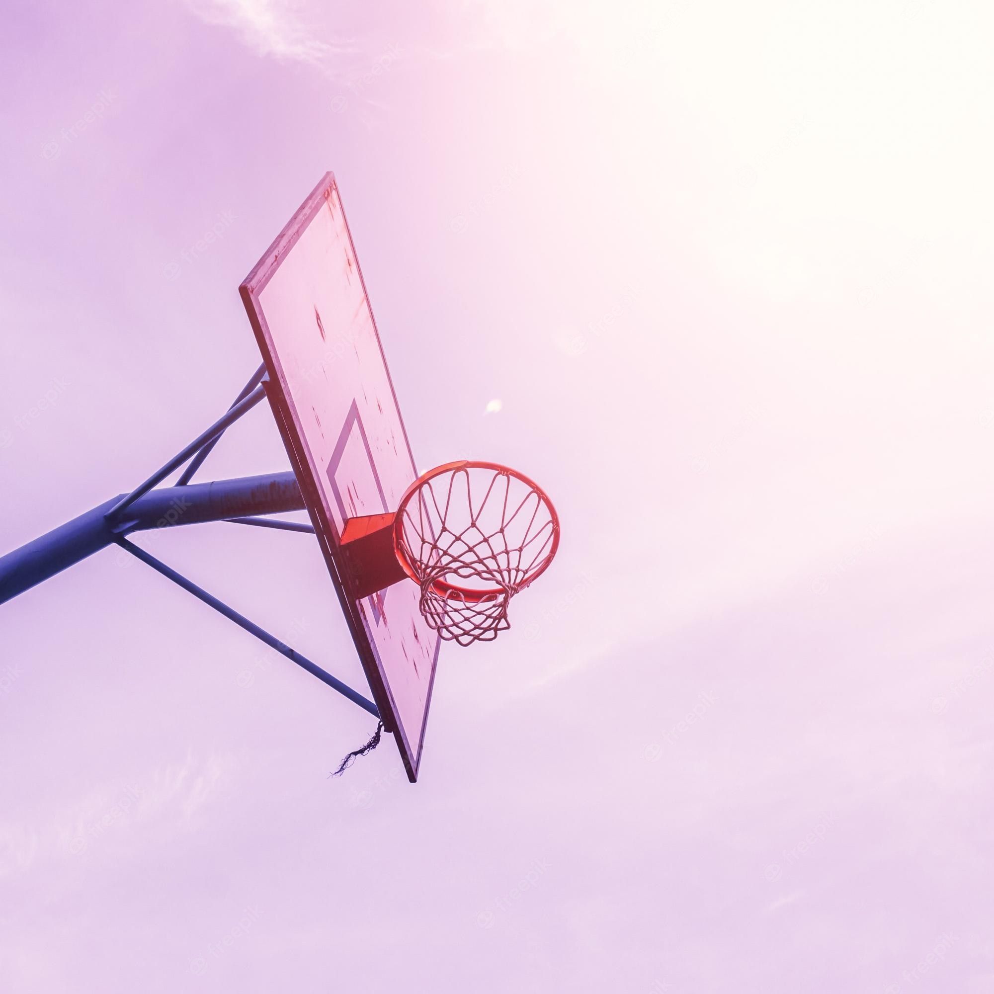 A basketball hoop is in the sky - Basketball