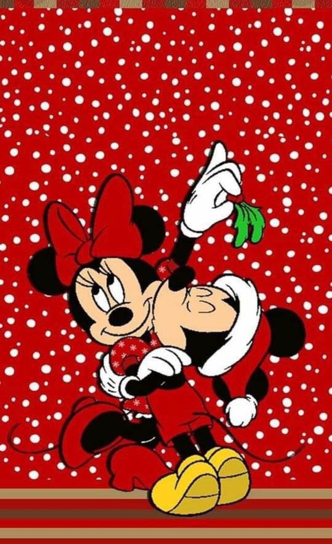Christmas Mickey and Minnie Wallpaper Free Christmas Mickey and Minnie Background