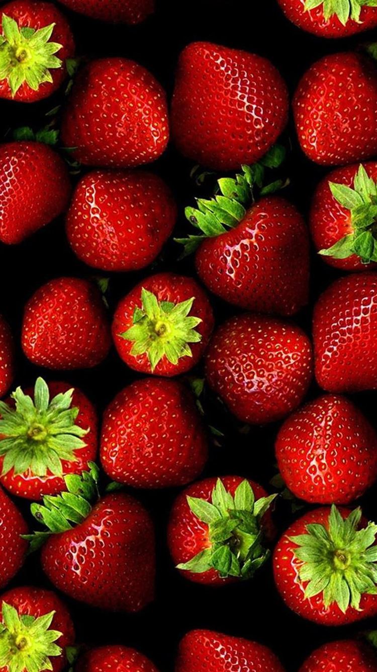 Fresh Strawberry Background iPhone 8 Wallpaper Free Download