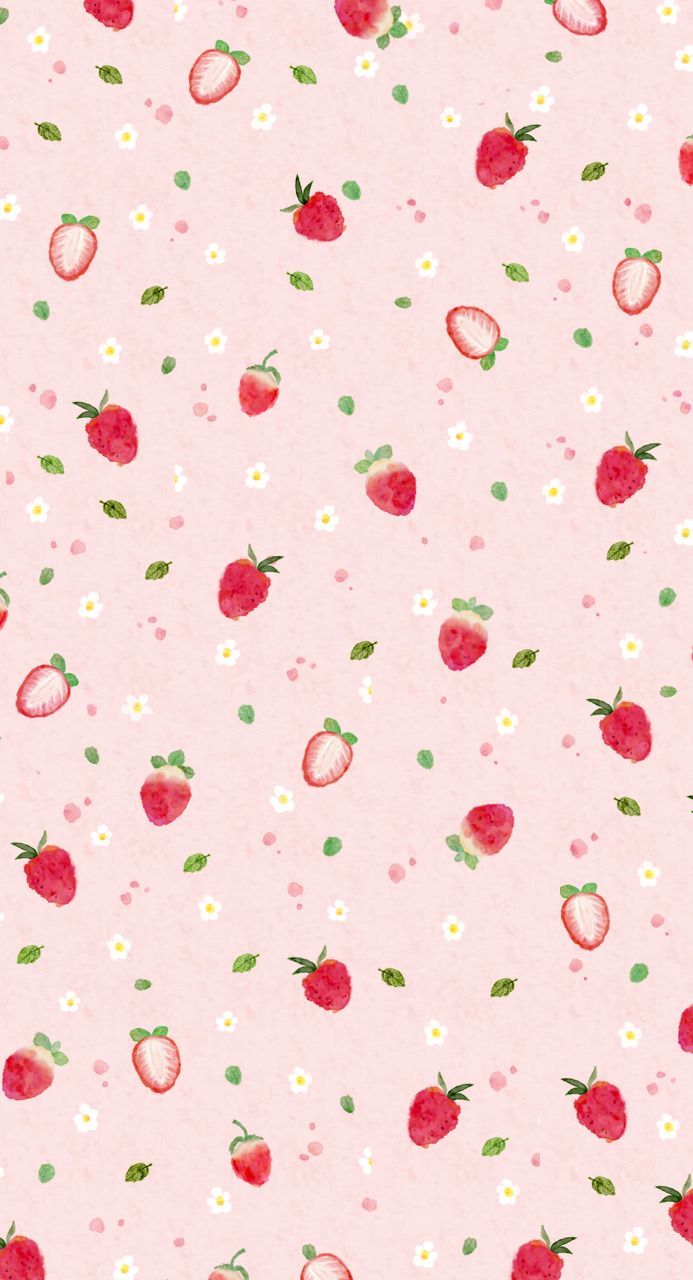 Kawaii Strawberry iPhone Wallpaper Free Kawaii Strawberry iPhone Background