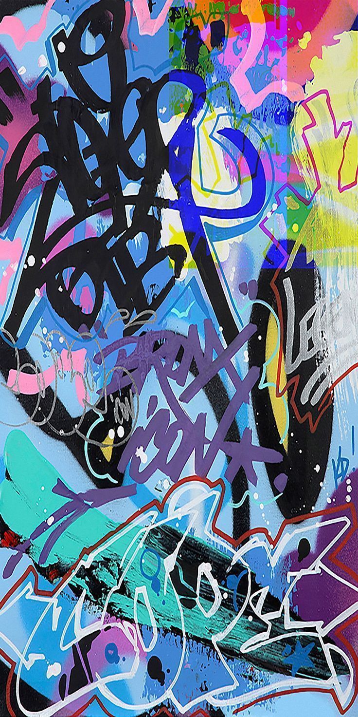 graffiti phone wallpaper colorful background. Надписи в стиле граффити, Стрит-арт, Абстрактное