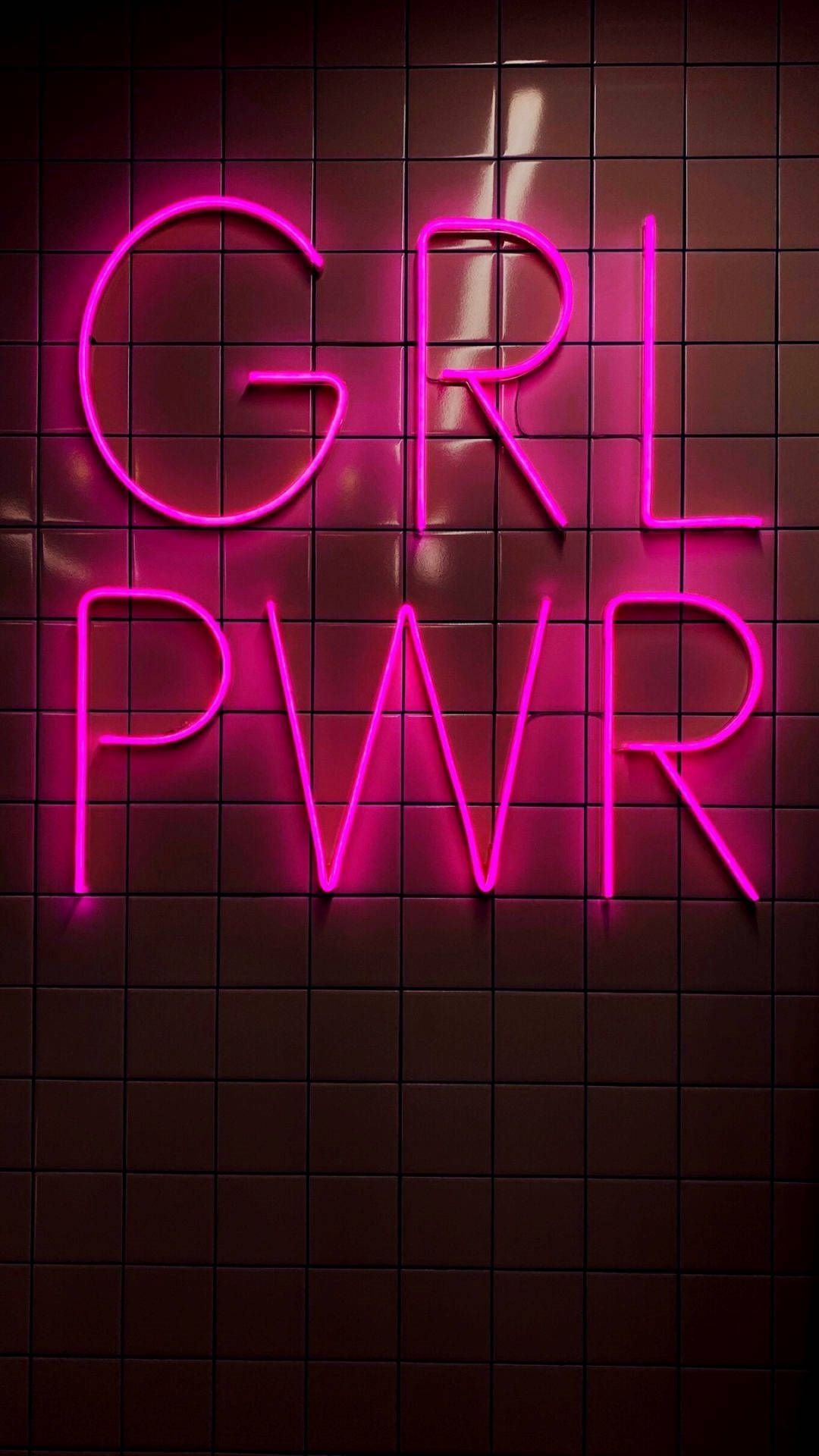A neon sign that says girl power - Neon pink