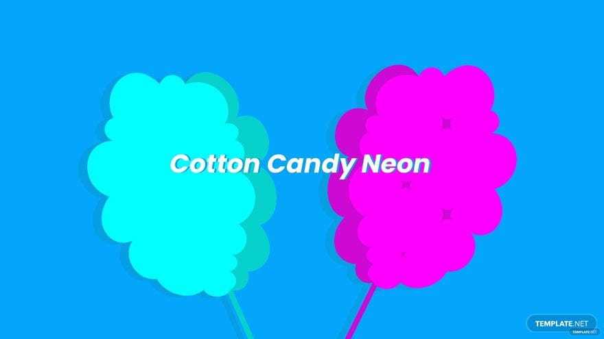 Cotton candy neon logo design - Neon pink