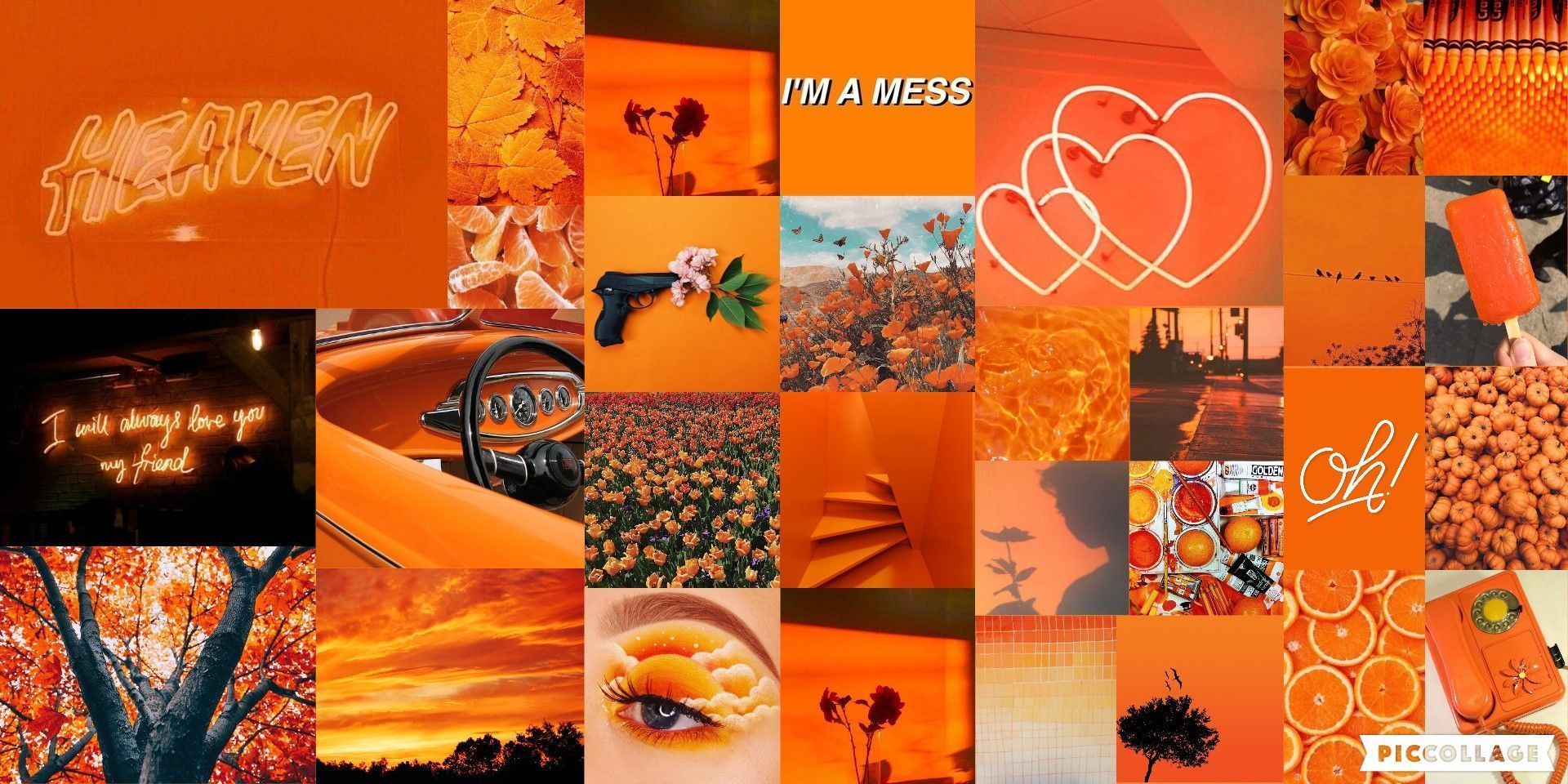 Orange aesthetic