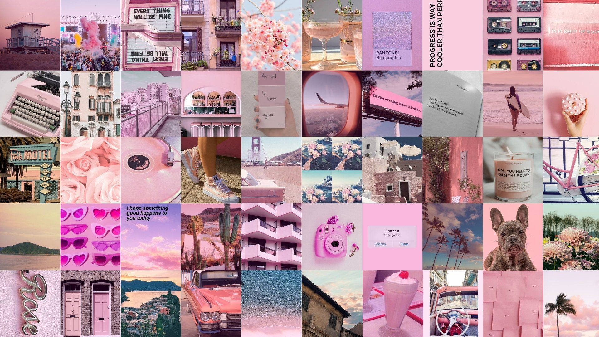 Pink Aesthetic Tumblr Laptop Wallpaper Full HD, 4K Free to Use