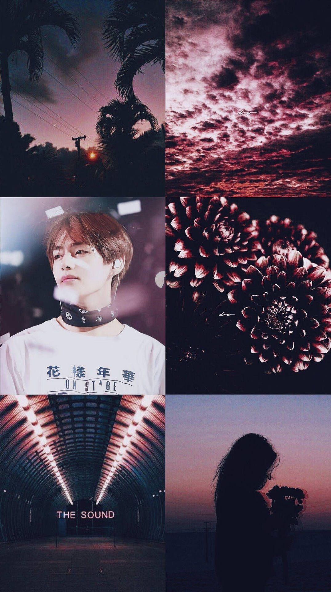 Download Bts Member V Twilight Aesthetic Wallpaper