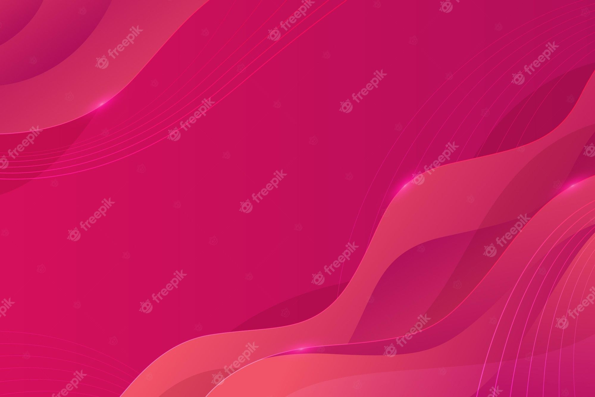 Abstract pink wave background - Hot pink