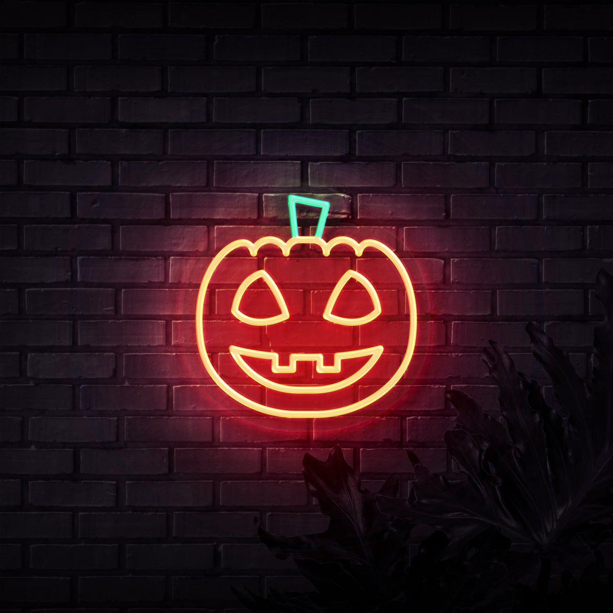 Halloween Pumpkin Neon Sign. Sketch & Etch US