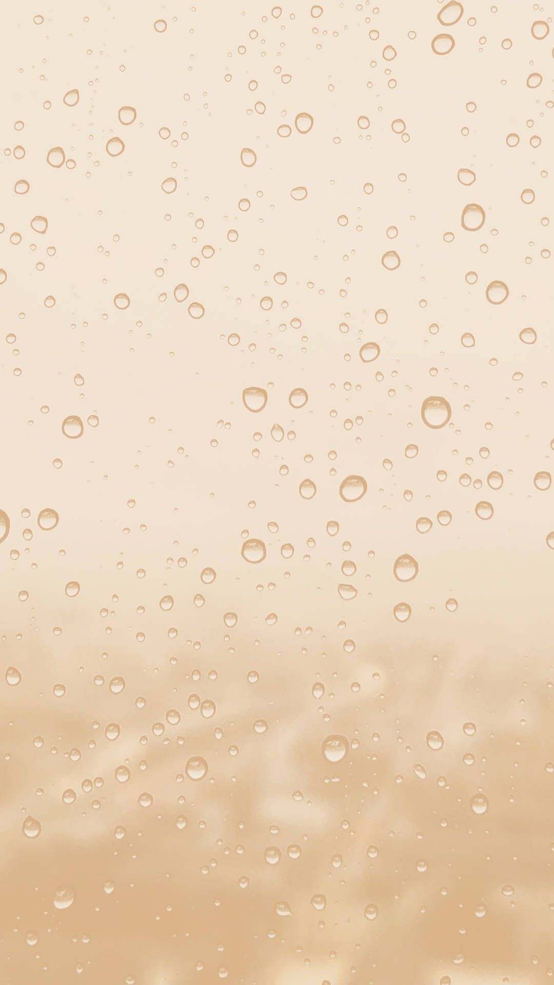 Download Cream Aesthetic Raindrops On Glass Wallpaper