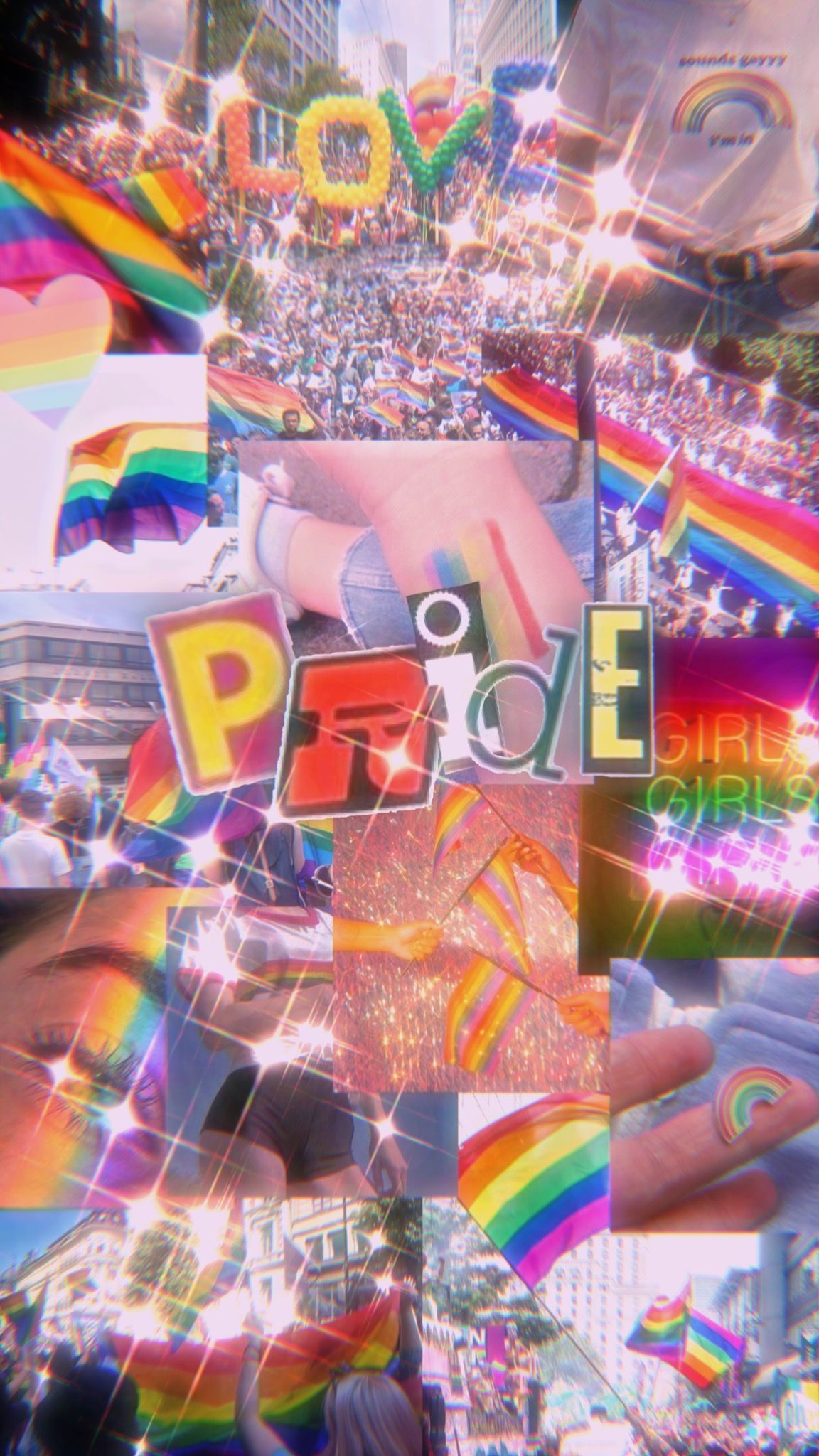 A collage of pictures with the word pride on it - Pride, gay, LGBT