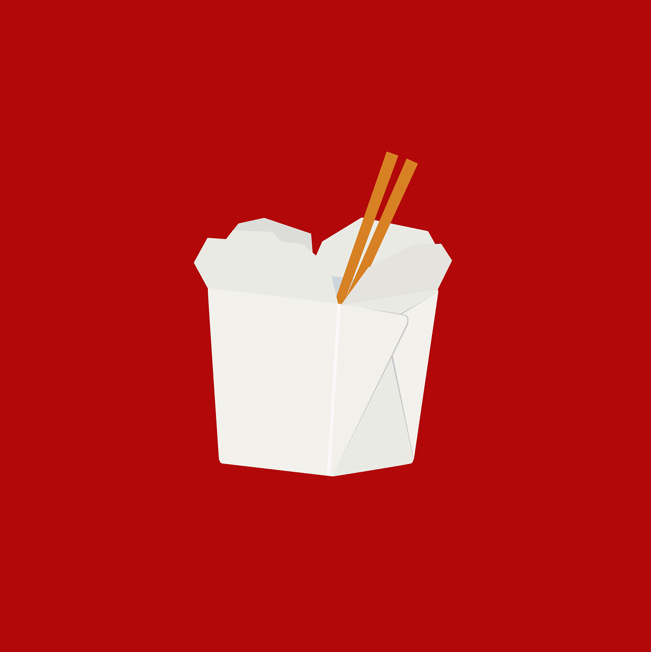 Food Takeout Box vector graphic