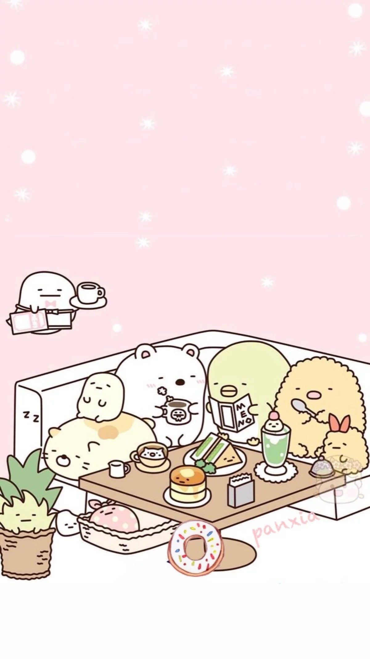 A cute cartoon bear sitting at the table - Sanrio