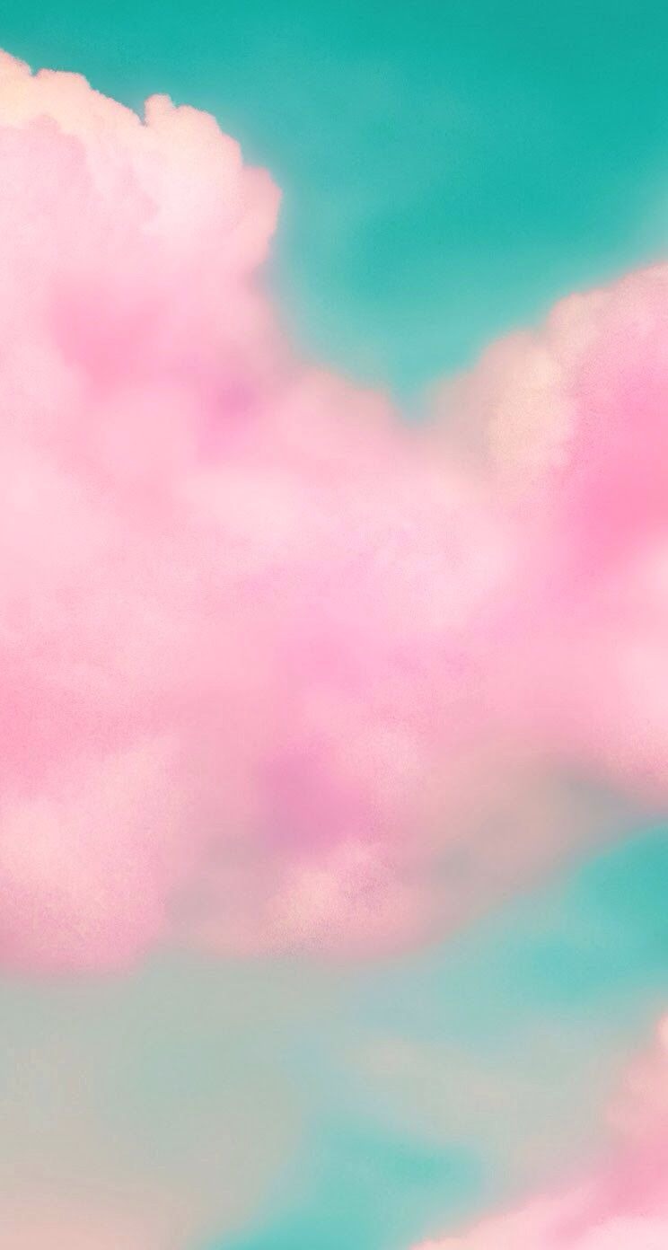 Aesthetic pink and blue clouds wallpaper - Pastel