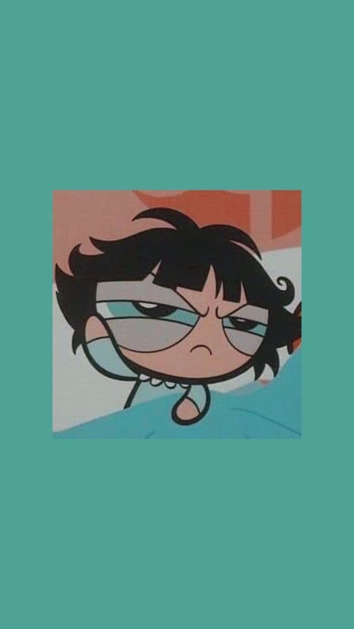 The powerpuff girls cartoon character with glasses - Funny, Buttercup