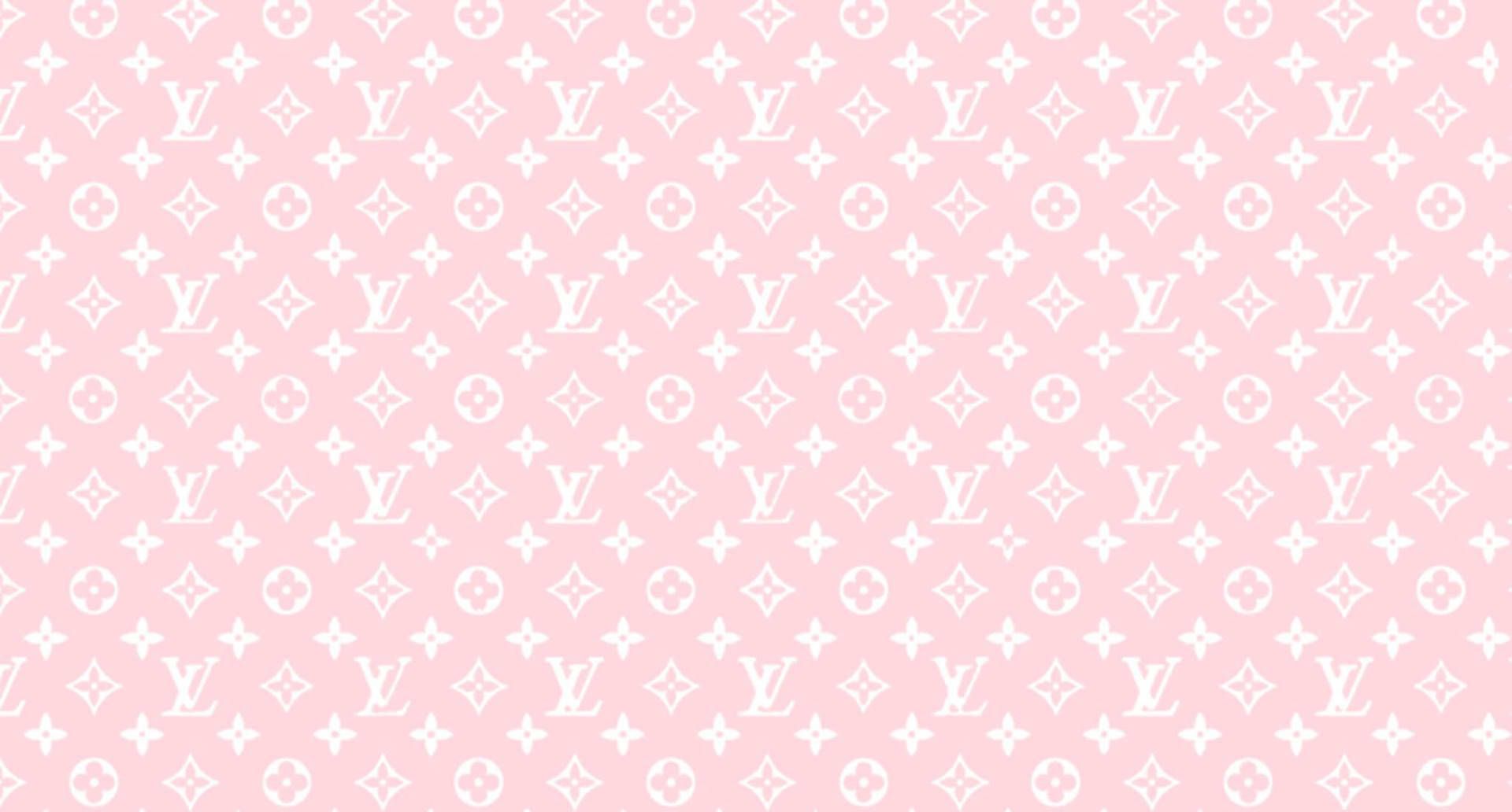 A pink and white pattern with the louis vuitton logo - Louis Vuitton