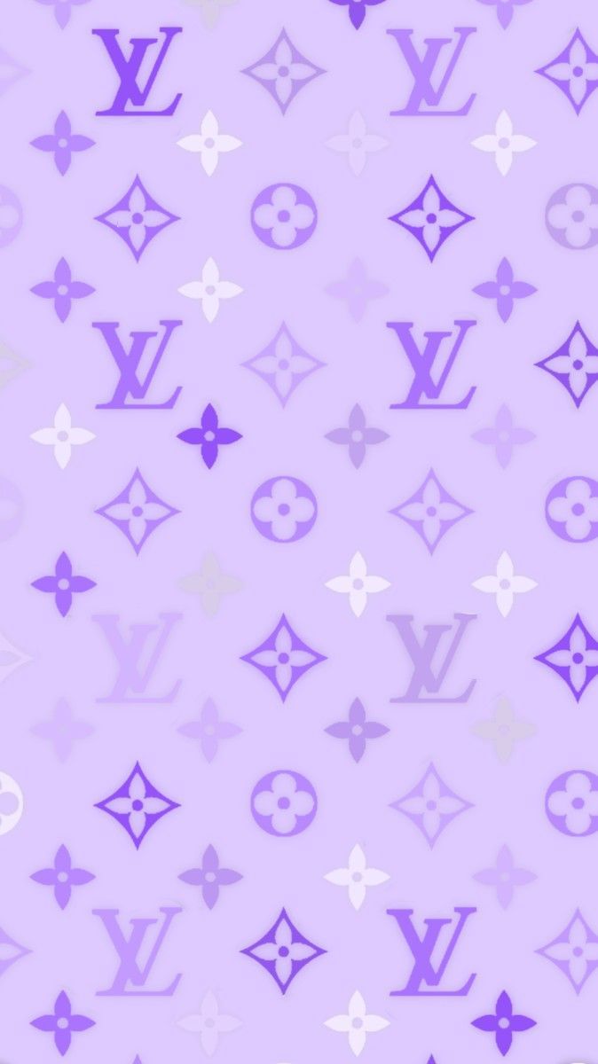 IPhone wallpaper background with a purple Louis Vuitton pattern - Louis Vuitton