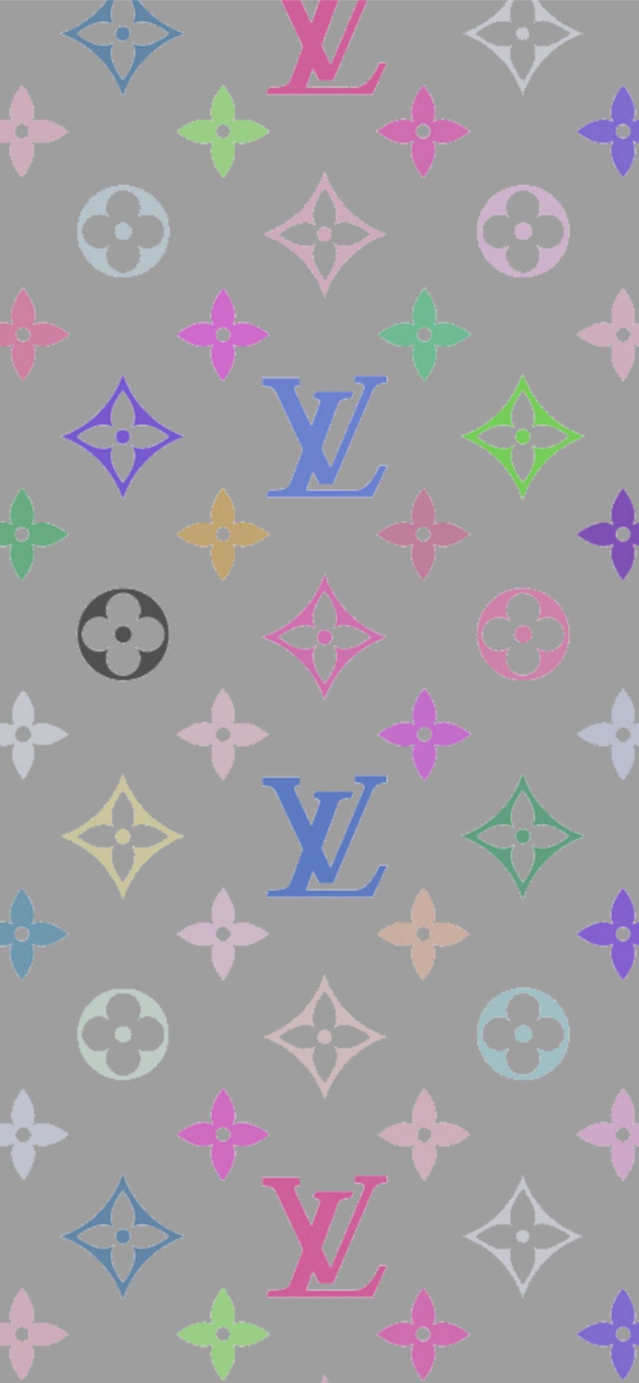 Louis vuitton pattern on a grey background - Louis Vuitton