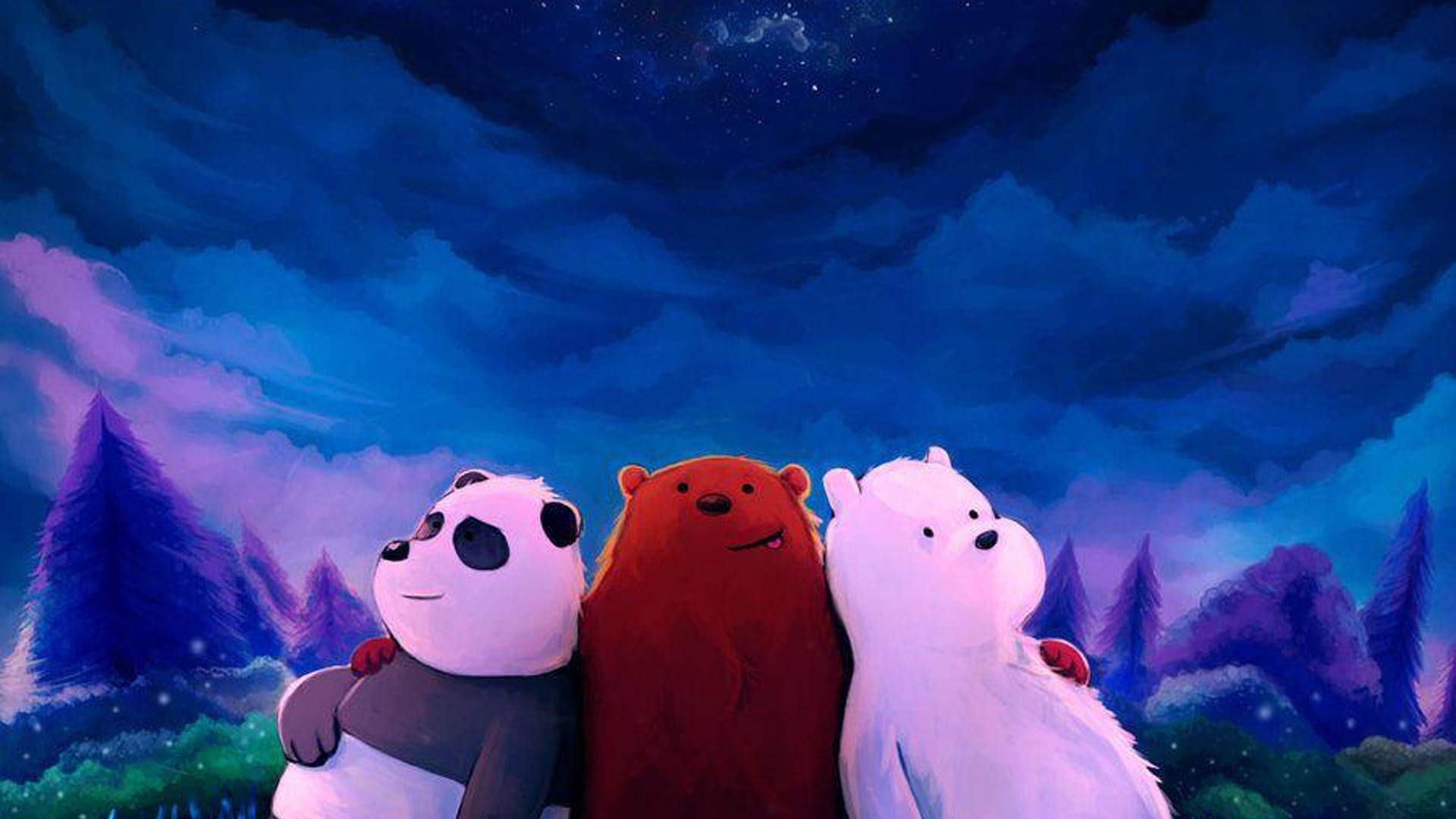 Three bears in the forest - We Bare Bears