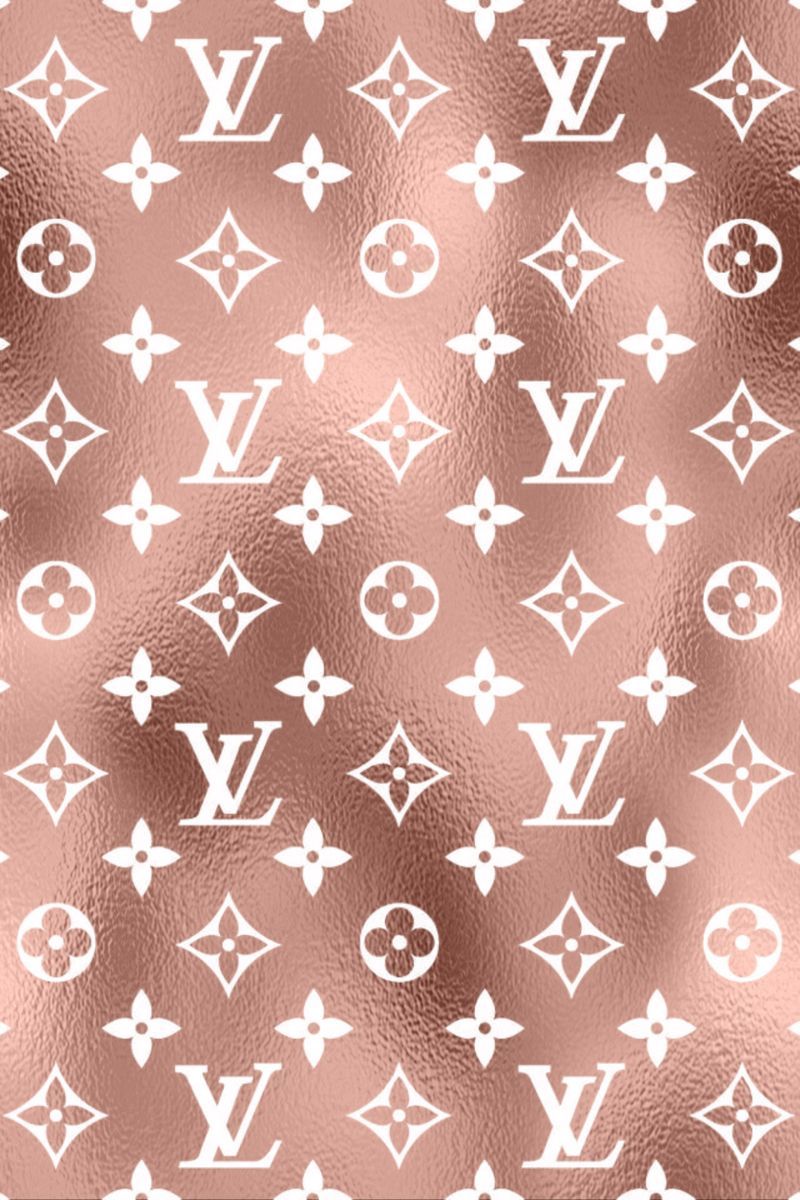 Louis vuitton pattern on a copper background - Louis Vuitton