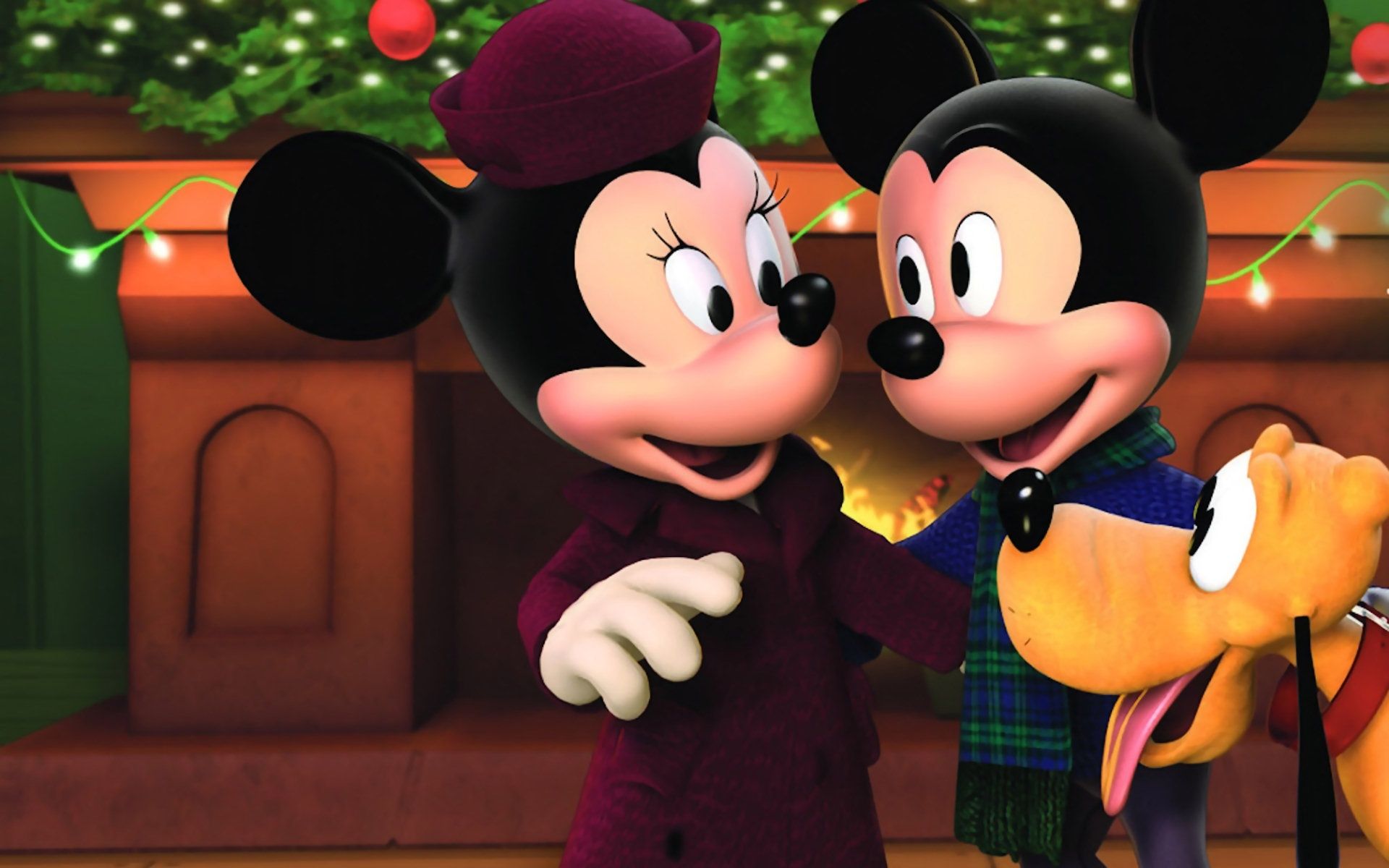 A cartoon of mickey mouse and minnie - Mickey Mouse