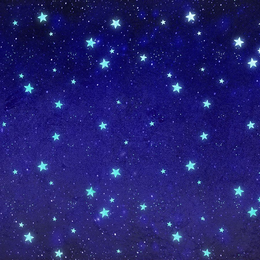 Indigo Midnight Blue Sky With Diamond Stars Pattern Art Print by DEC02. Light blue aesthetic, Blue aesthetic dark, Baby blue aesthetic