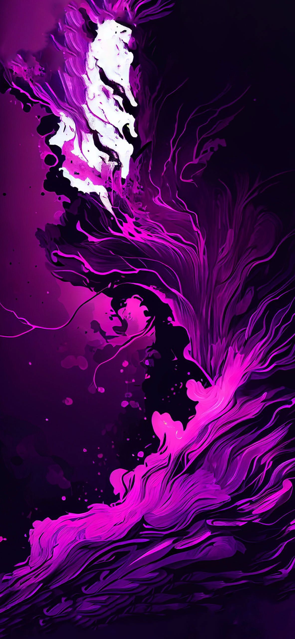 Abstract Art Purple Wallpaper