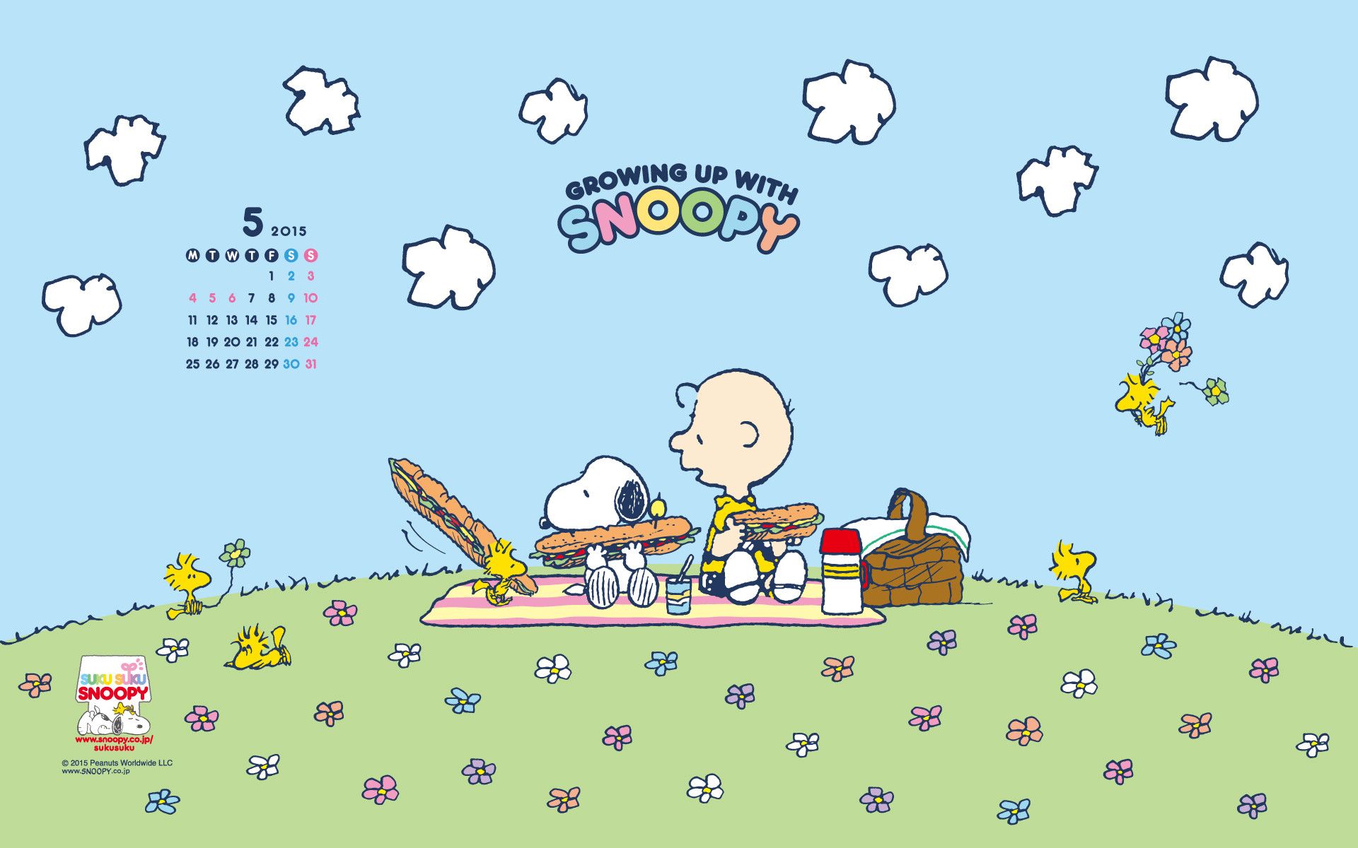 Snoopy, Charlie Brown and the Woodstocks, picnic time