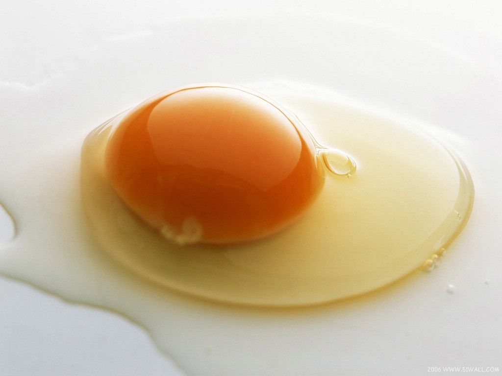 A close up of an egg in the pan - Egg