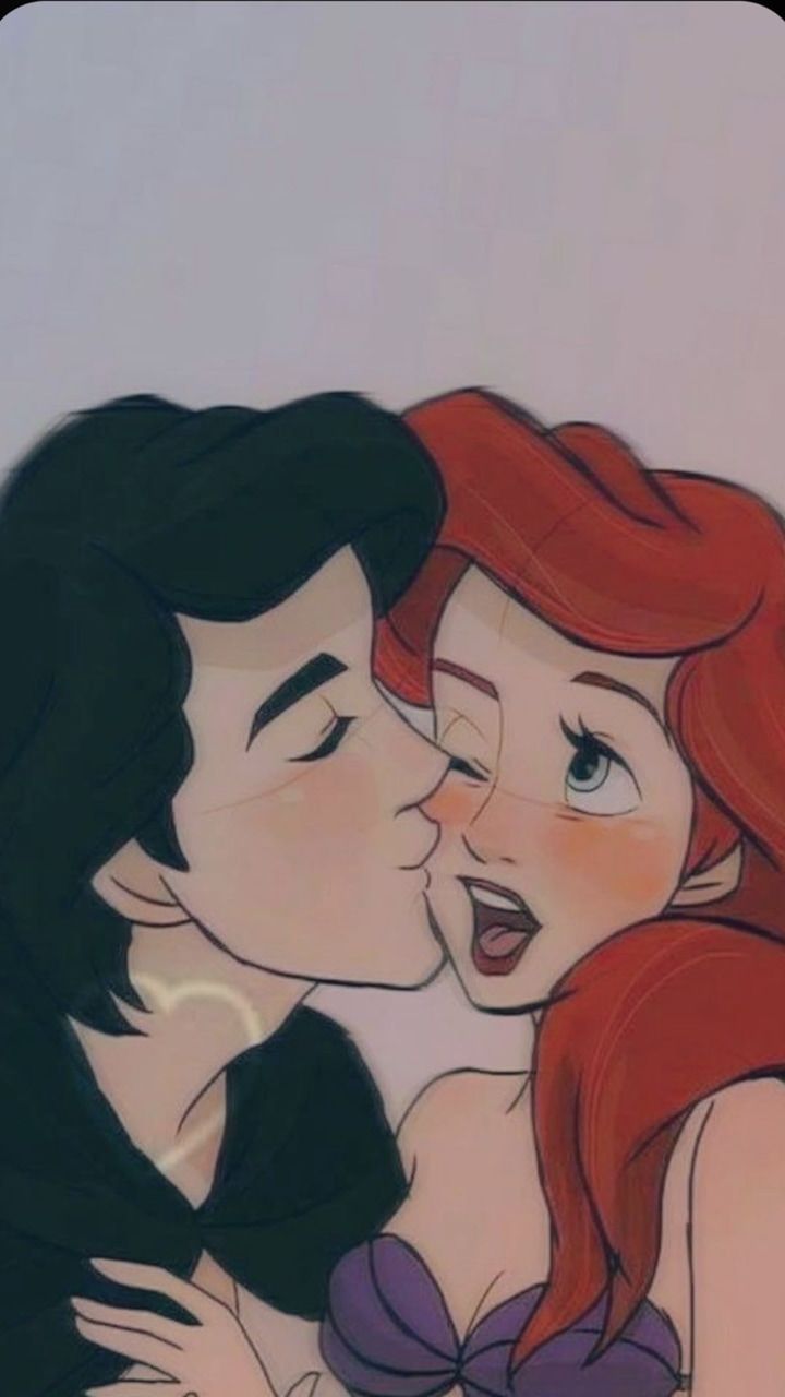 I drew this a while ago but never posted it. Ariel and Sebastian from The Little Mermaid. - Ariel