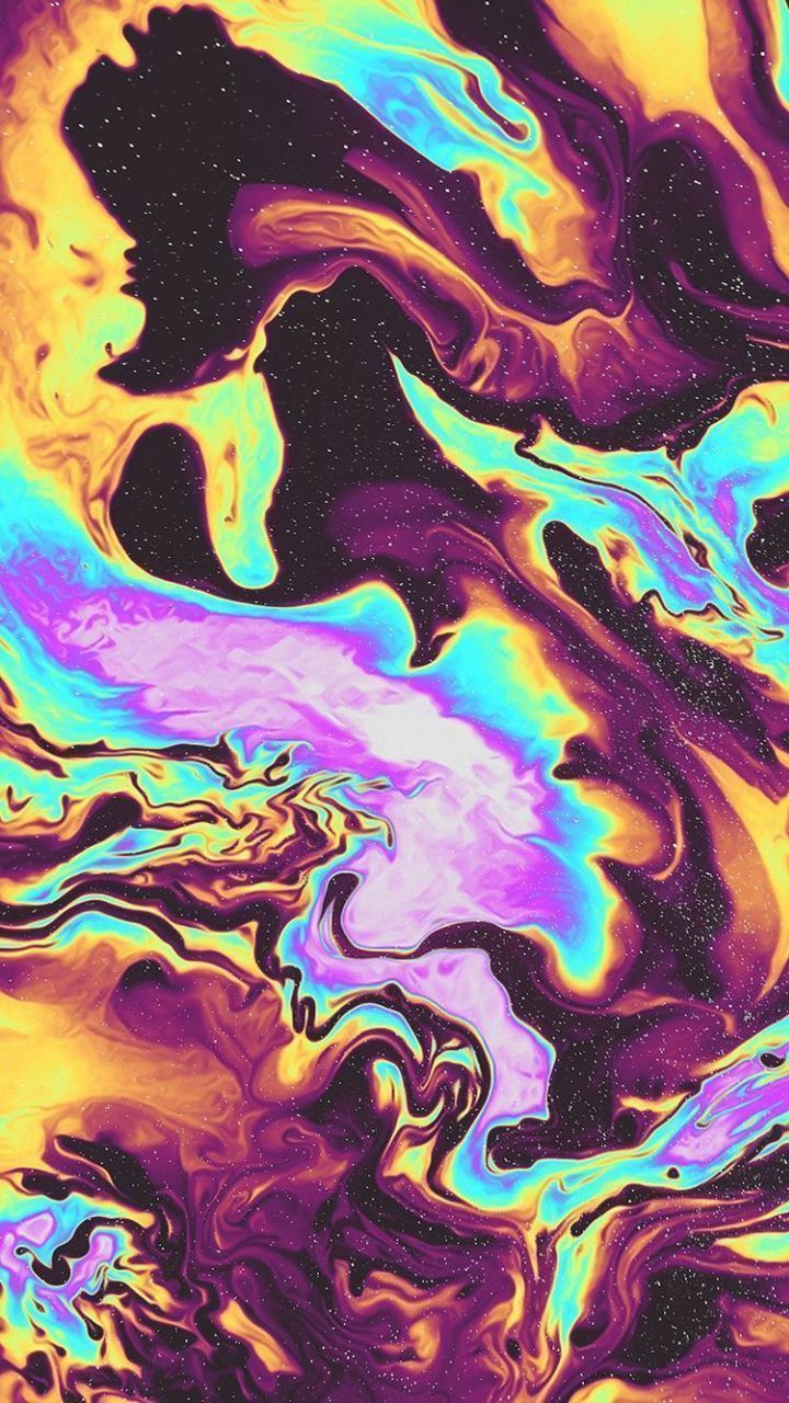 IPhone wallpaper of a colorful abstract background - Psychedelic, trippy