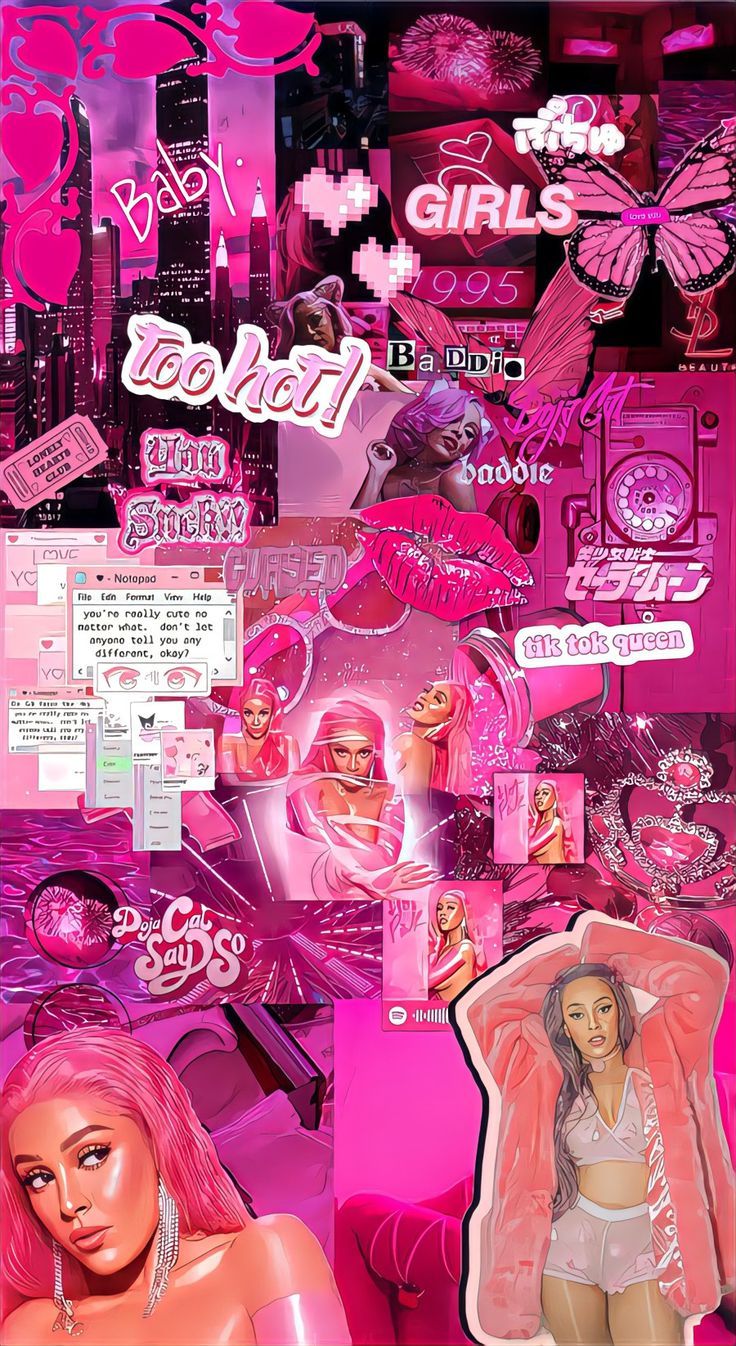 Doja cat wallpaper. Pretty girl wallpaper, Pink wallpaper girly, iPhone wallpaper girly