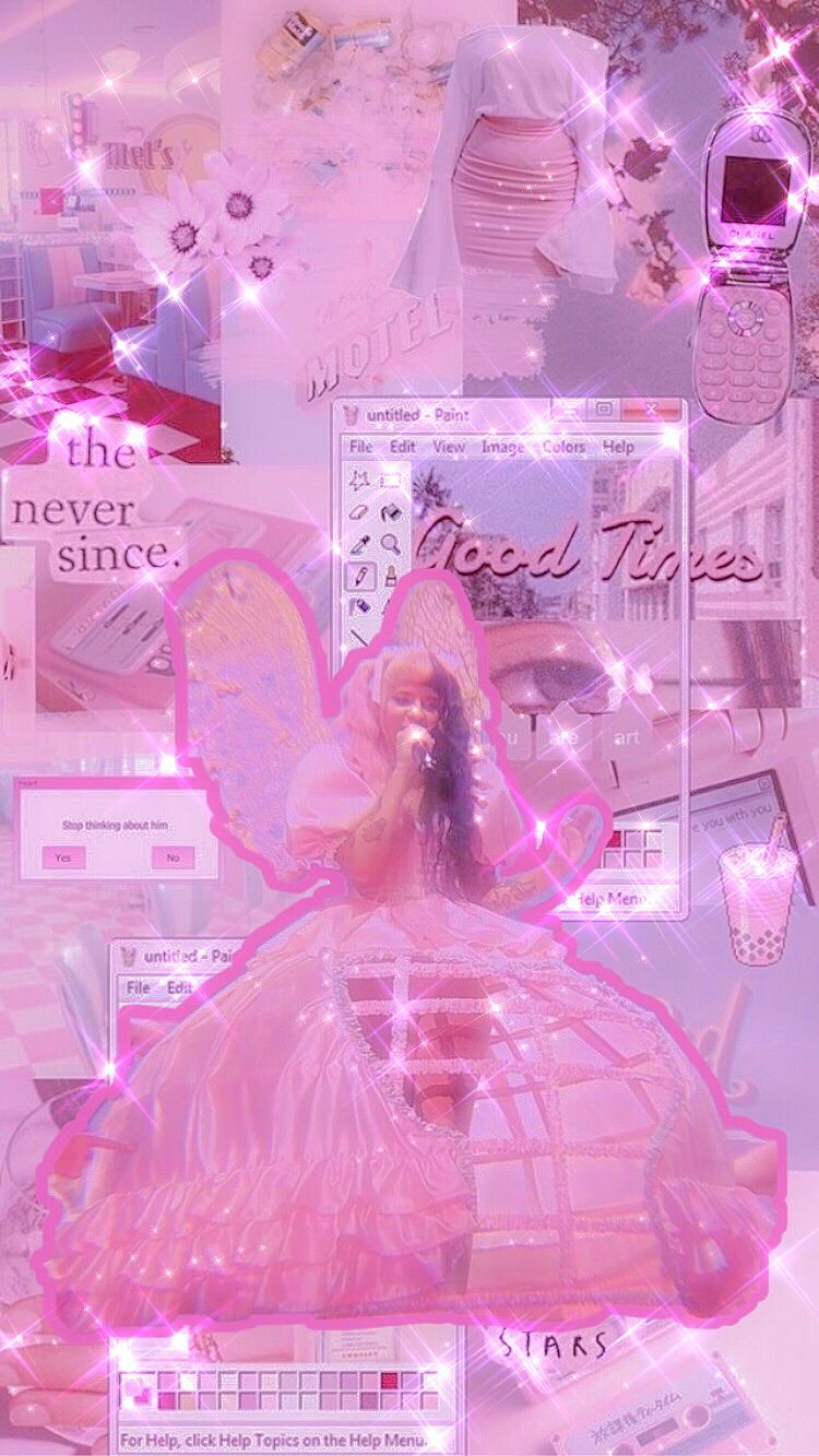 A collage of pink images with text - Melanie Martinez