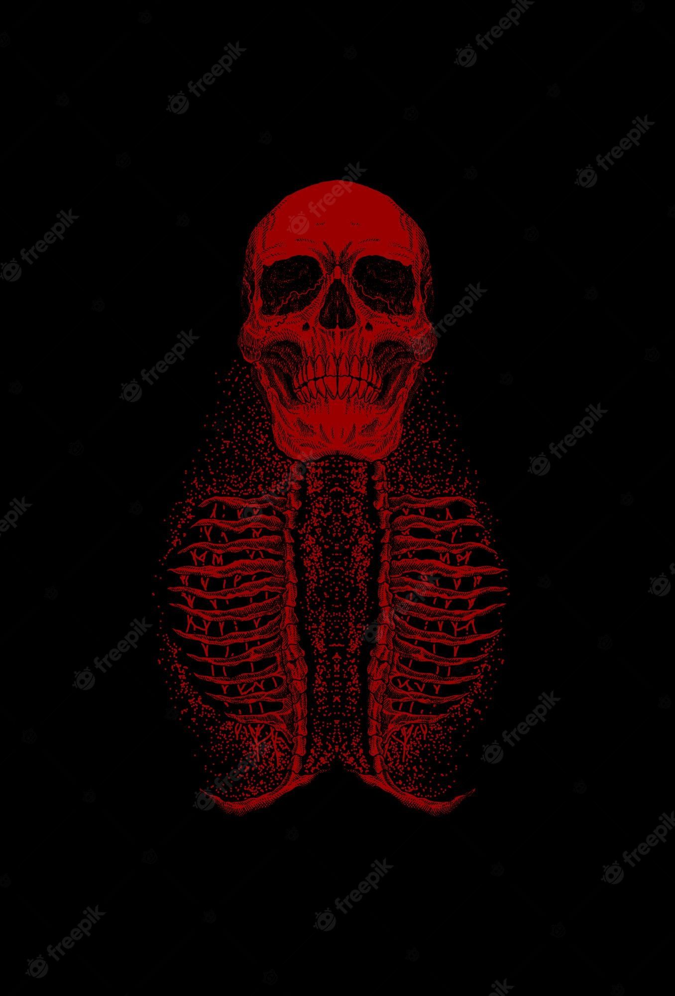 Skull Background Image