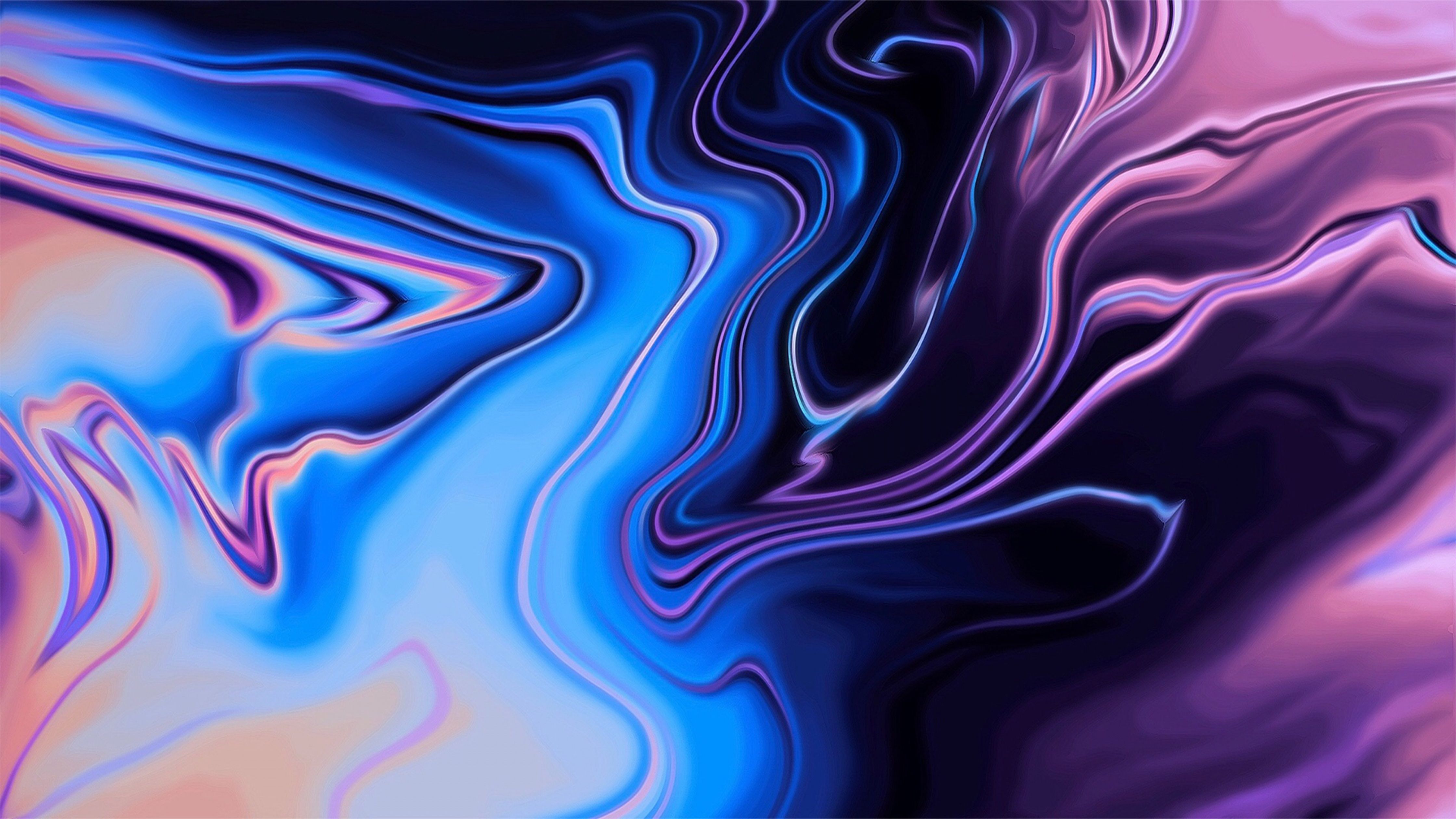 A colorful abstract artwork with blue, purple and pink - MacBook
