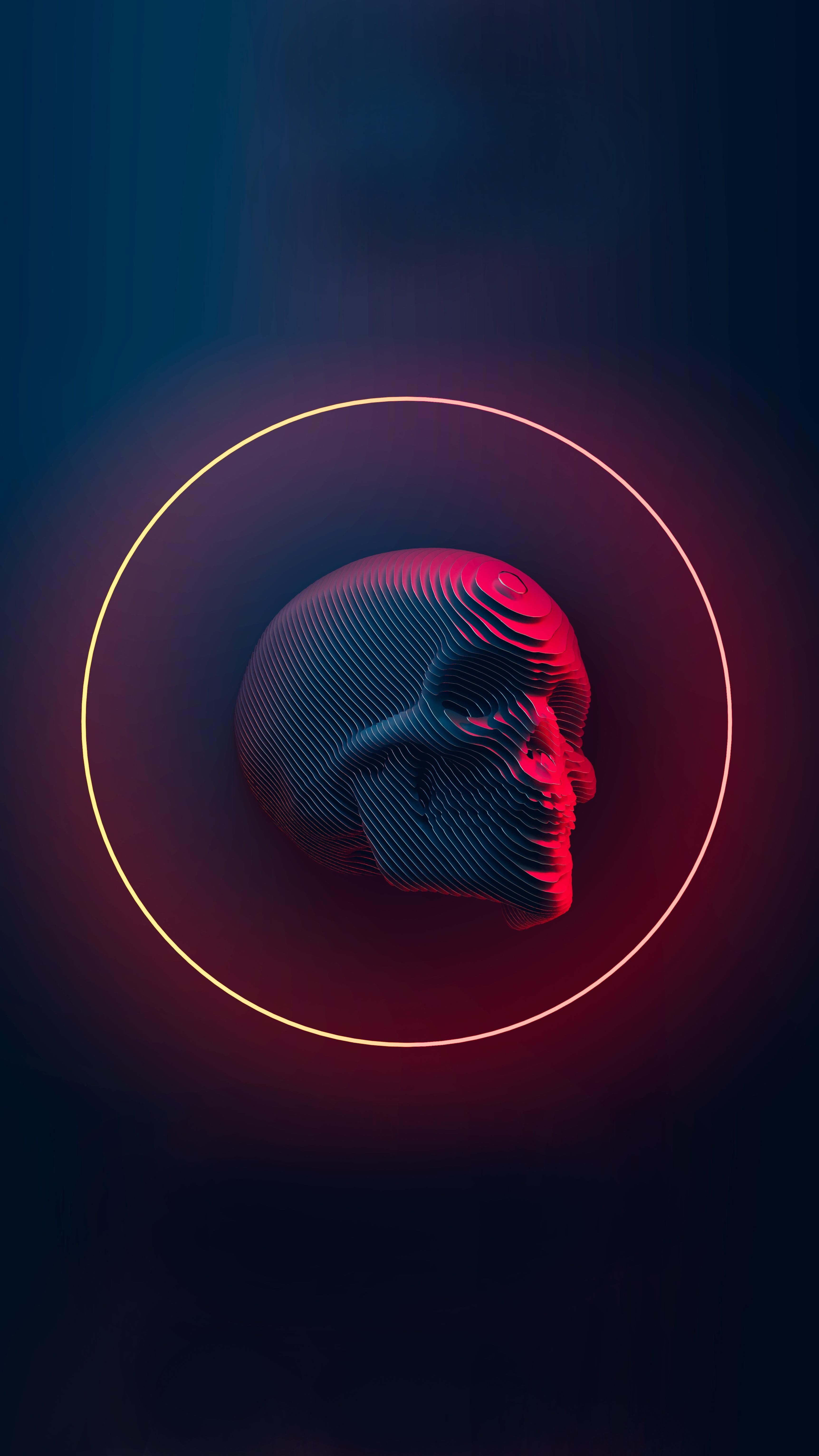 Sliced skull 2. Skull wallpaper, Vaporwave wallpaper, Art wallpaper iphone