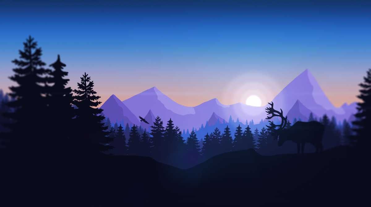 mountains HD Desktop Wallpaper