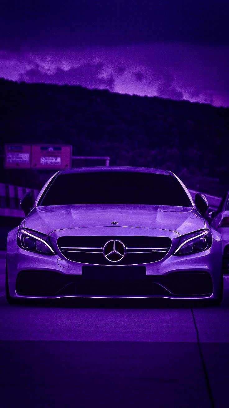 Purple aesthetic. Purple car, Mercedes wallpaper, Fancy cars
