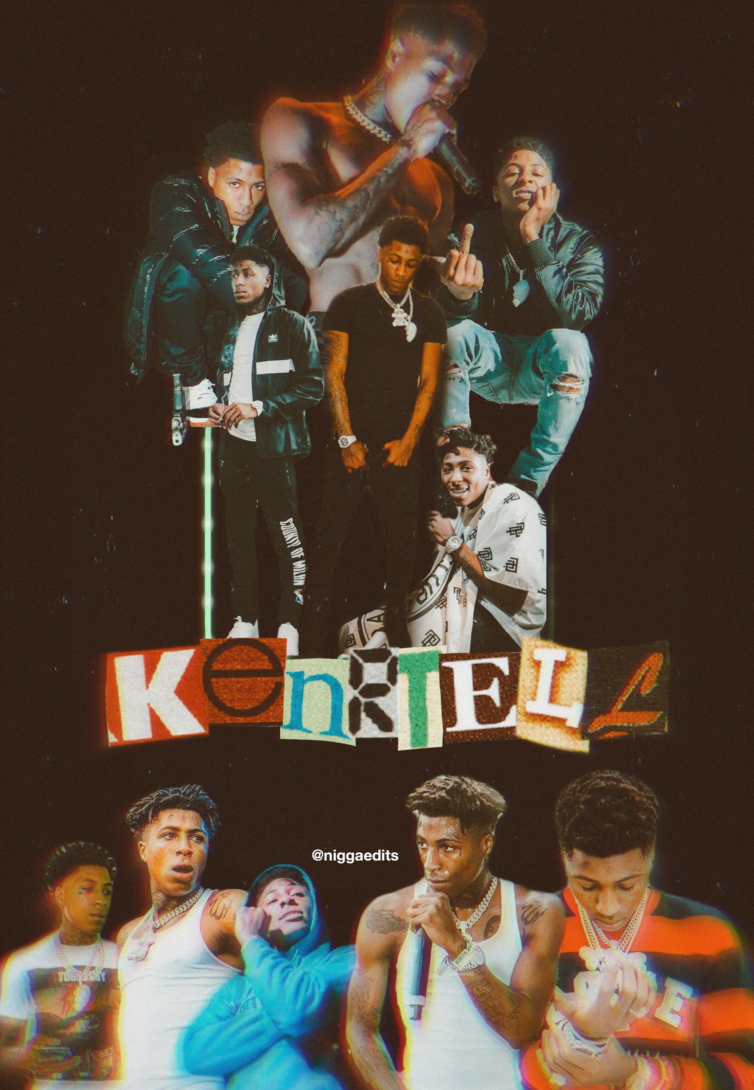 freetoedit #kentrell #nba #nbayounyboy #youngboy #neverbrokeagain #aesthetic #wallpaper. Hood wallpaper, Funny profile picture, Cute rappers