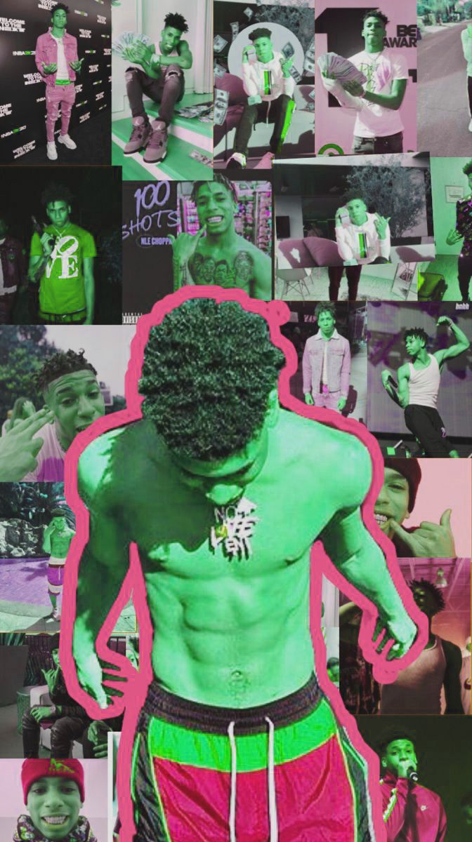 A collage of images of the rapper 21 Savage. - 