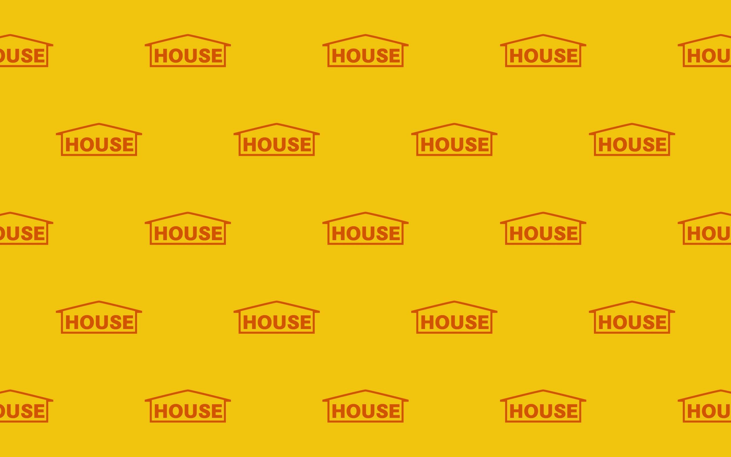 Yellow Aesthetic House Wallpaper