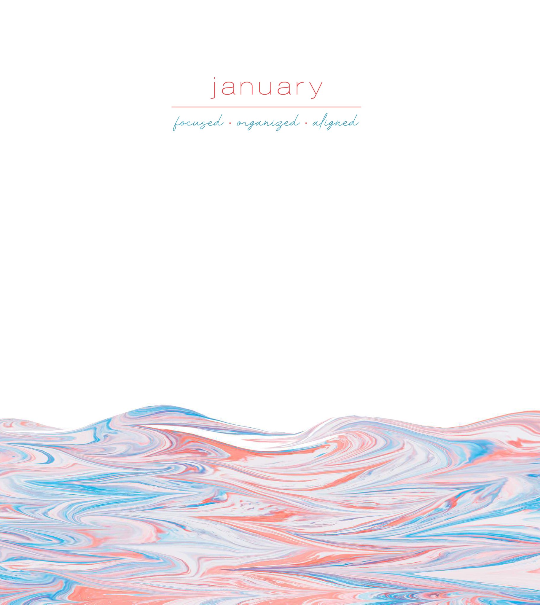 January Wallpaper (Desktop Tablet Phone)